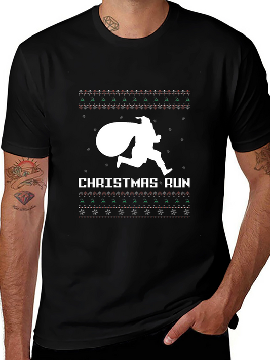 Christmas Run Novelty Graphic Tee