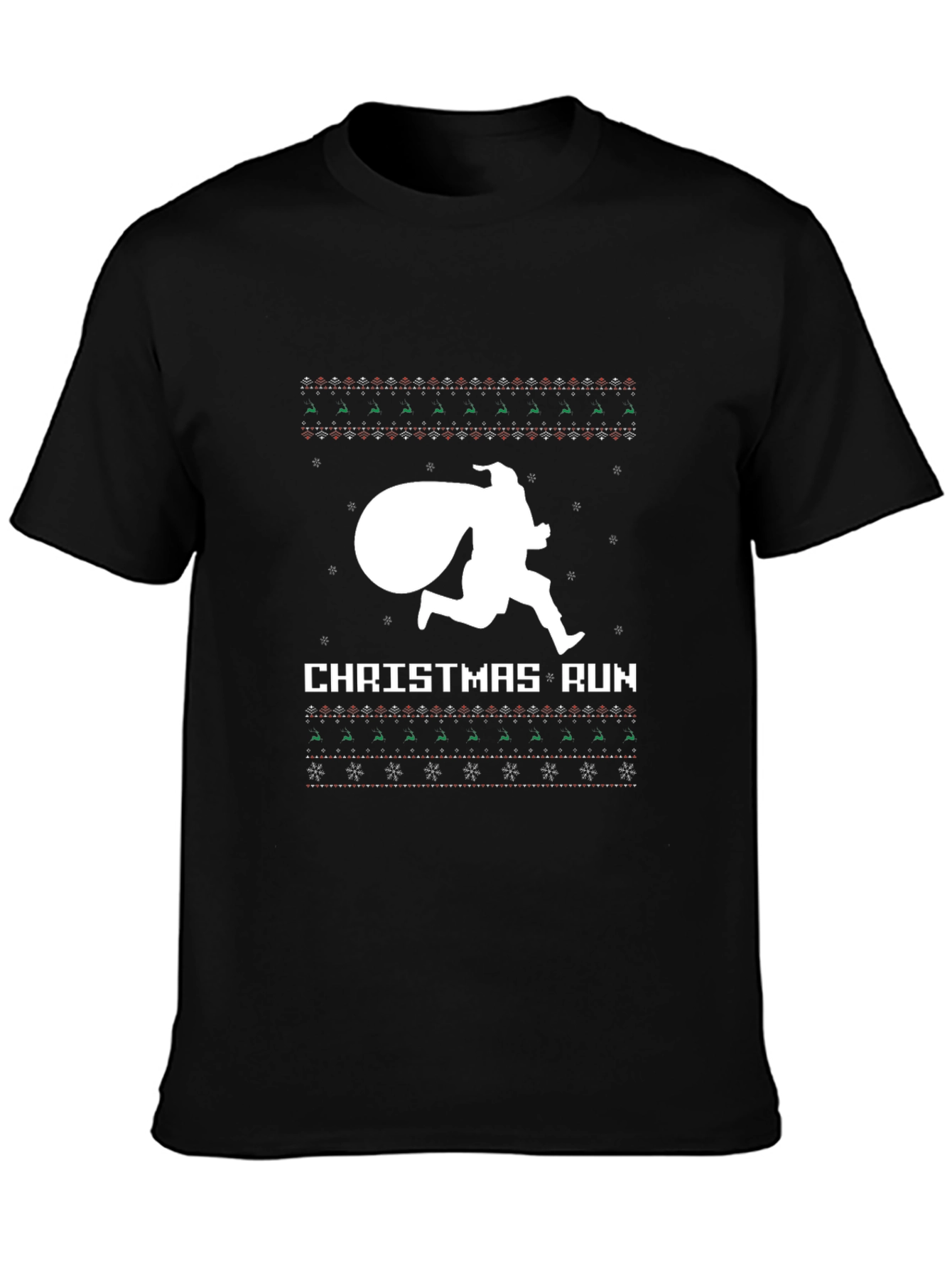Christmas Run Novelty Graphic Tee