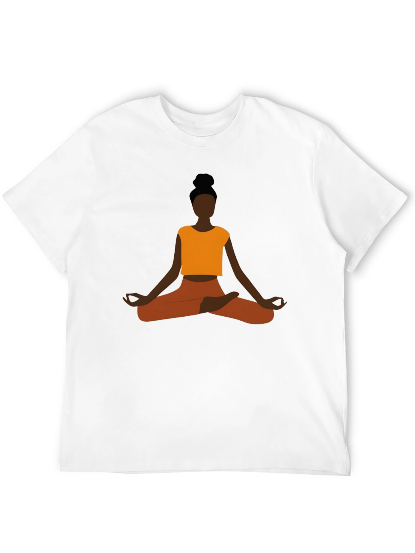 Yoga Meditation Graphic Tee - Mens Black T-Shirt