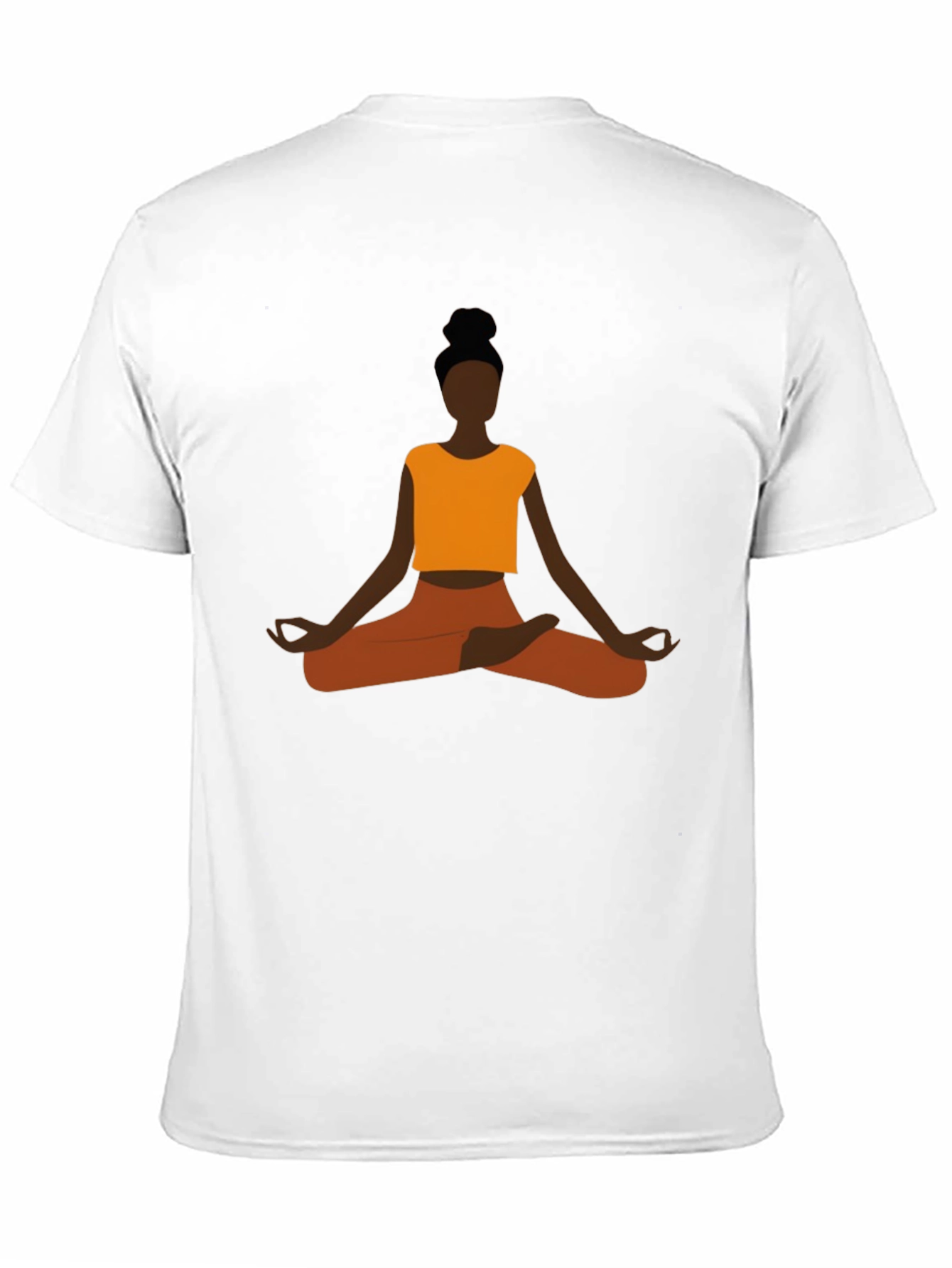Yoga Meditation Graphic Tee - Mens Black T-Shirt