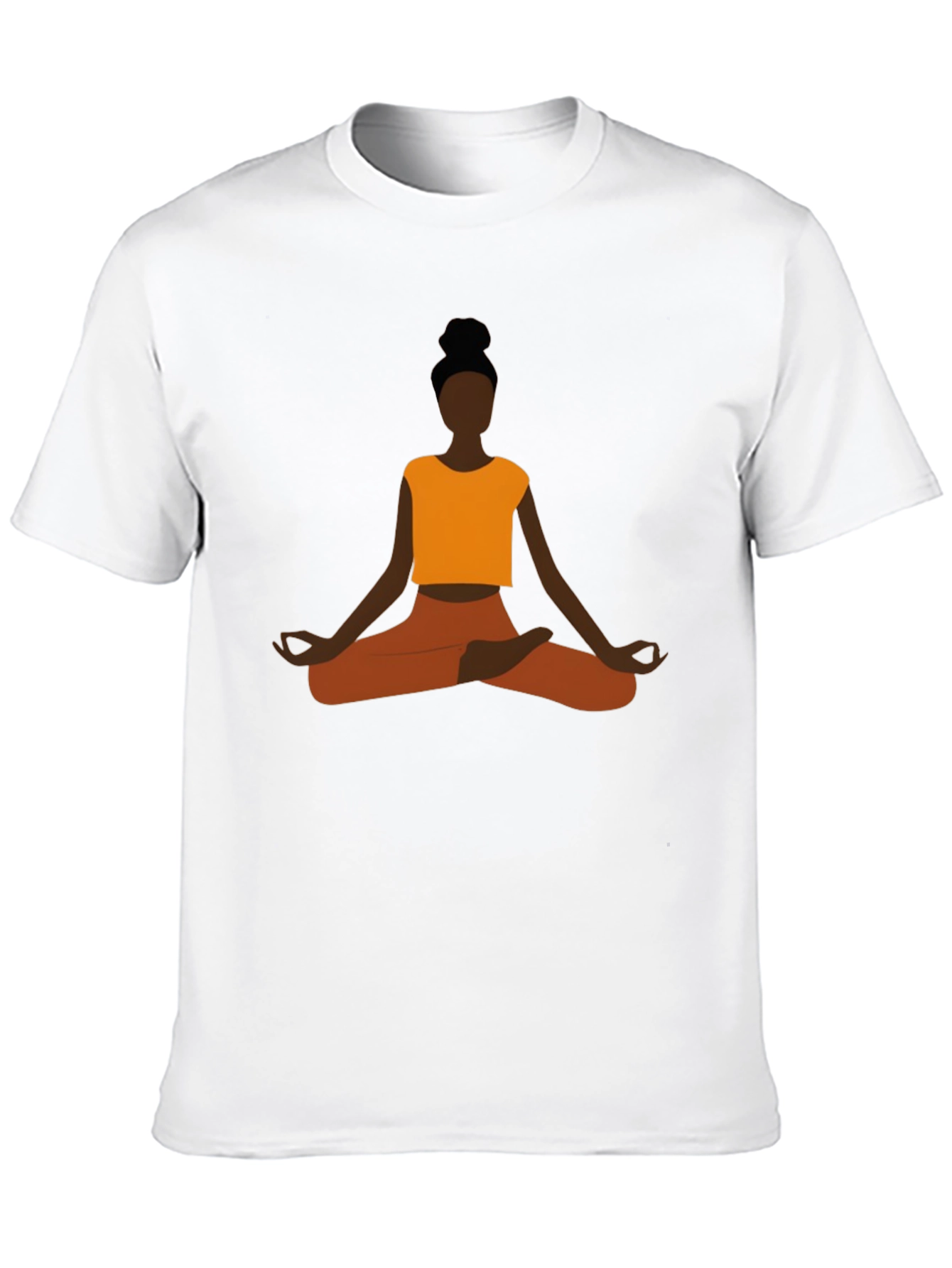 Yoga Meditation Graphic Tee - Mens Black T-Shirt