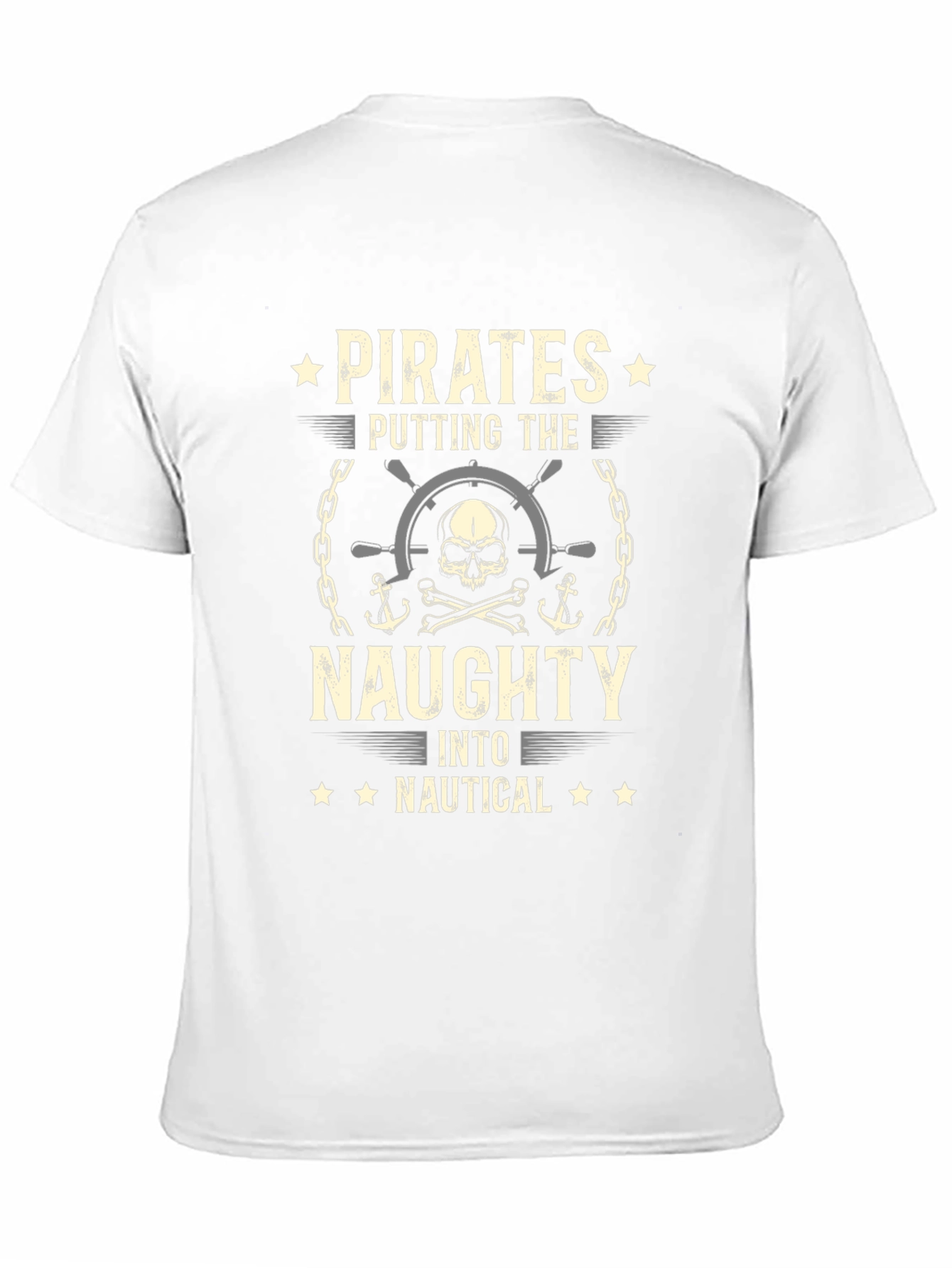 Pirate Naughty Nautical Black T-Shirt