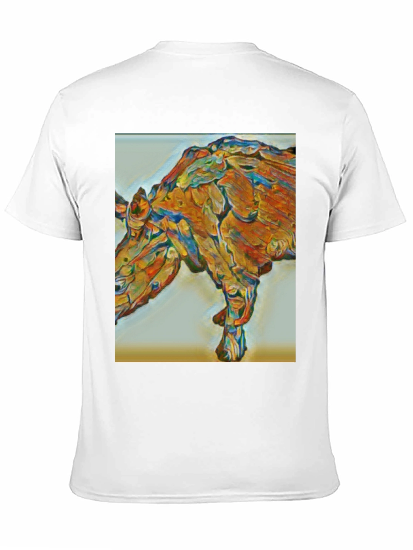 Abstract Rhino Graphic T-Shirt - Modern Art Tee