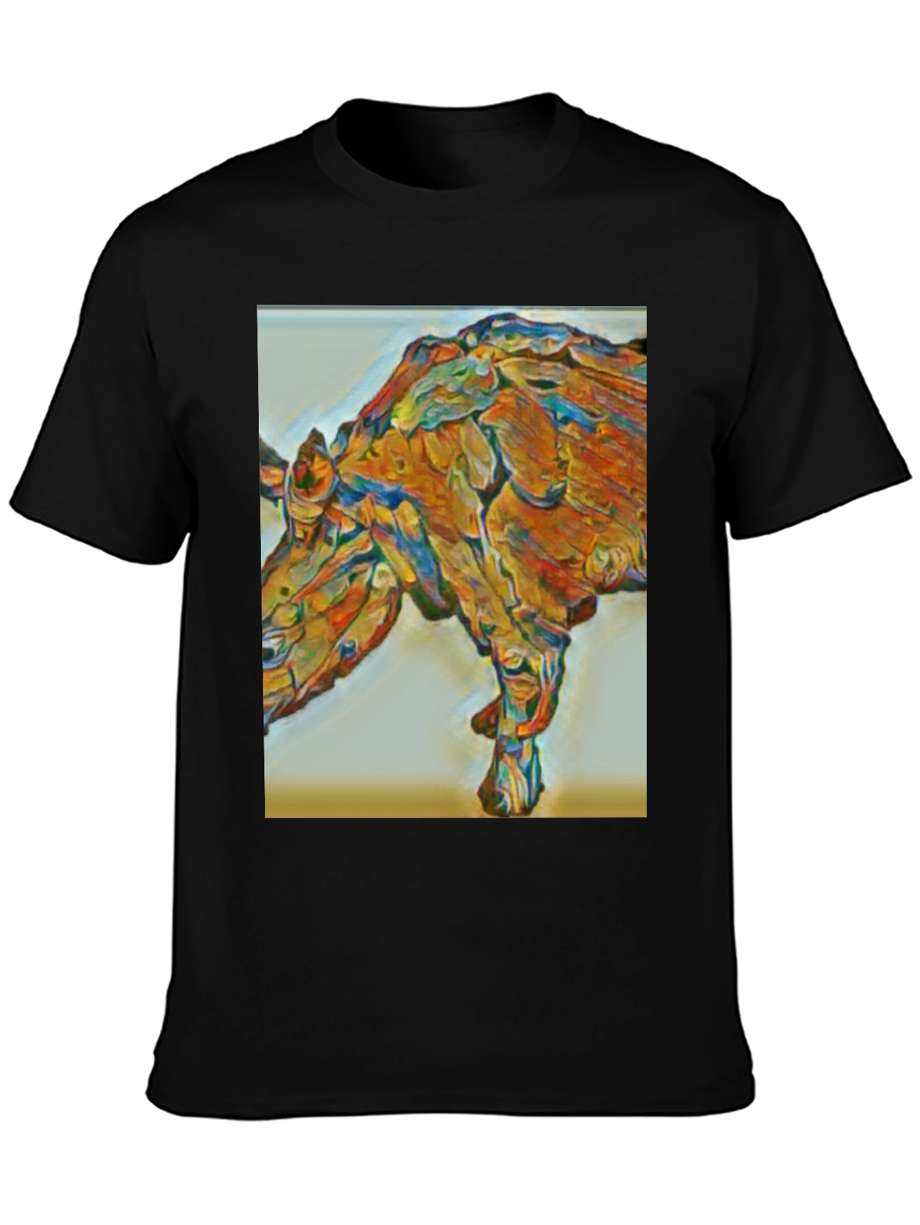 Abstract Rhino Graphic T-Shirt - Modern Art Tee