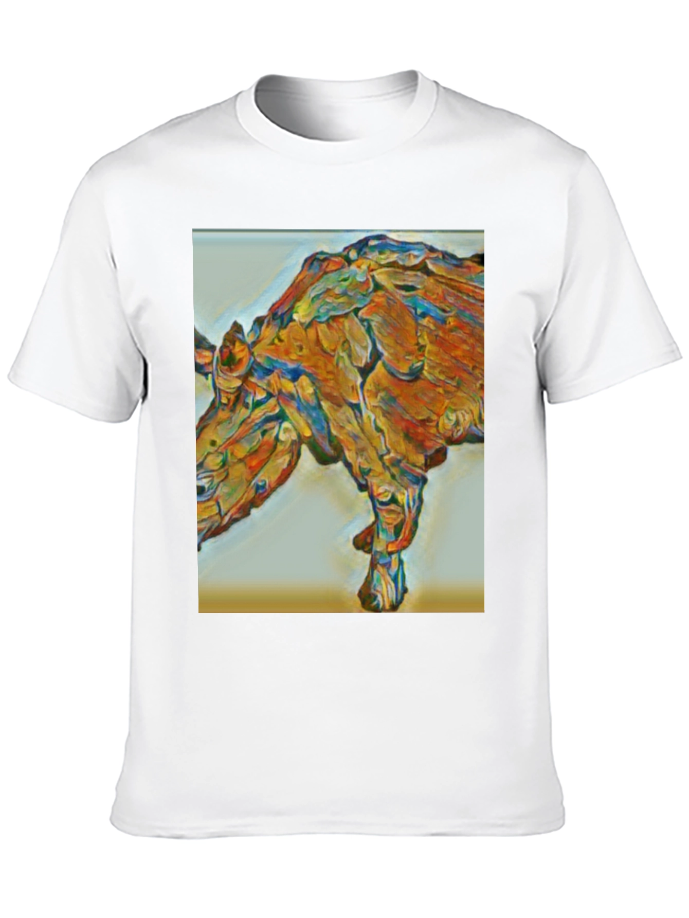 Abstract Rhino Graphic T-Shirt - Modern Art Tee