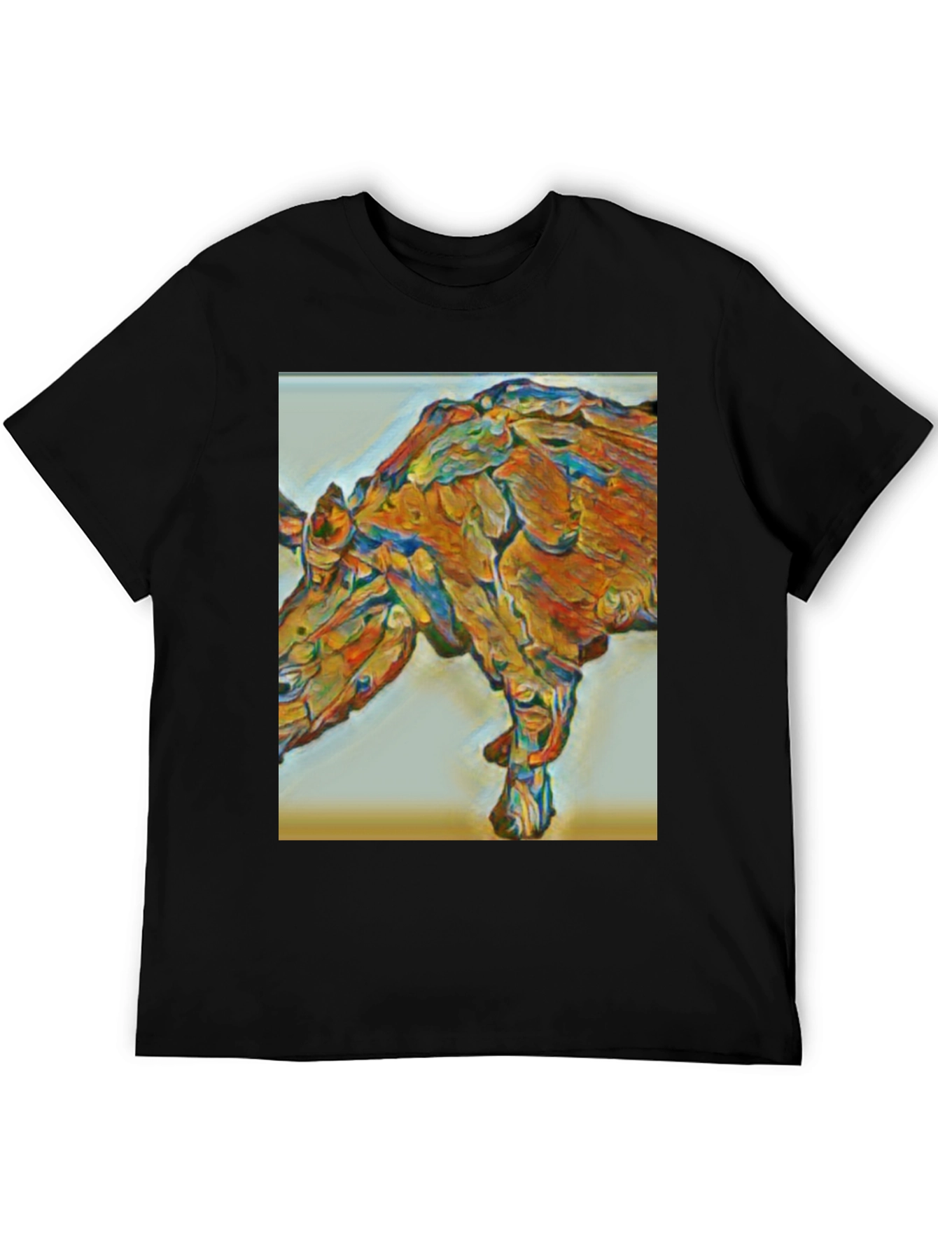 Abstract Rhino Graphic T-Shirt - Modern Art Tee