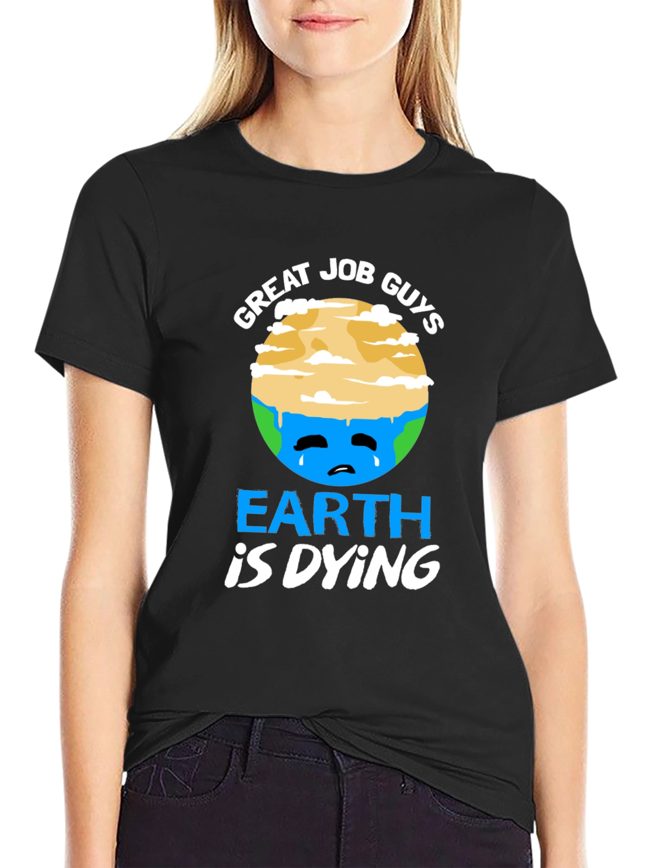 Earth is Dying T-Shirt - Global Warming Awareness