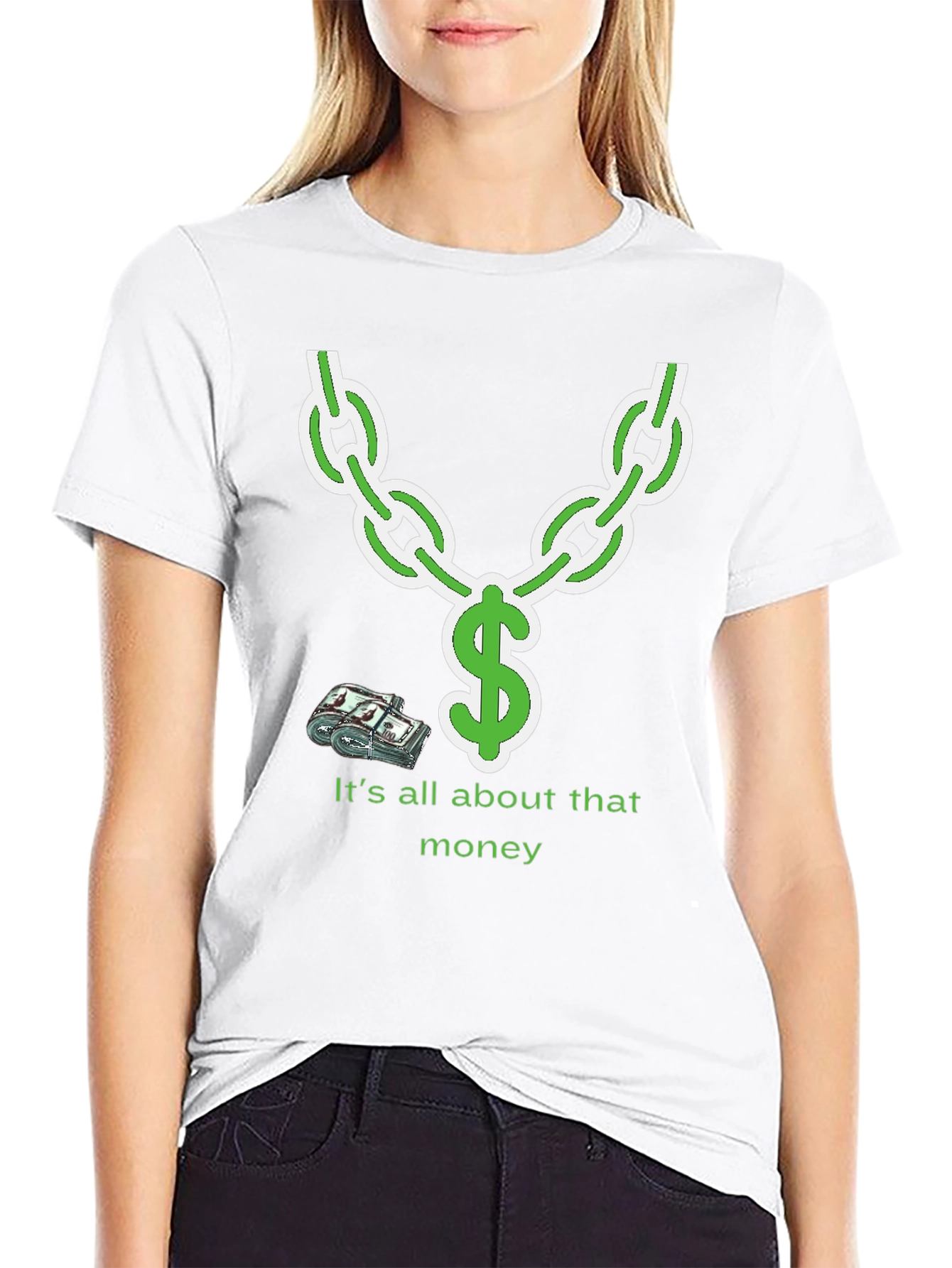 Its All About That Money Chain Graphic T-Shirt