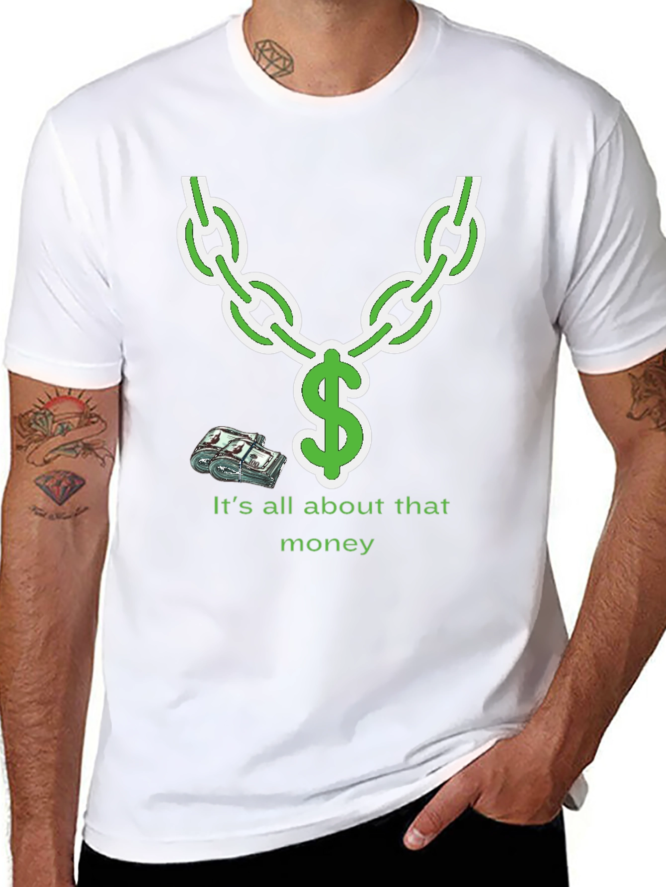 Its All About That Money Chain Graphic T-Shirt