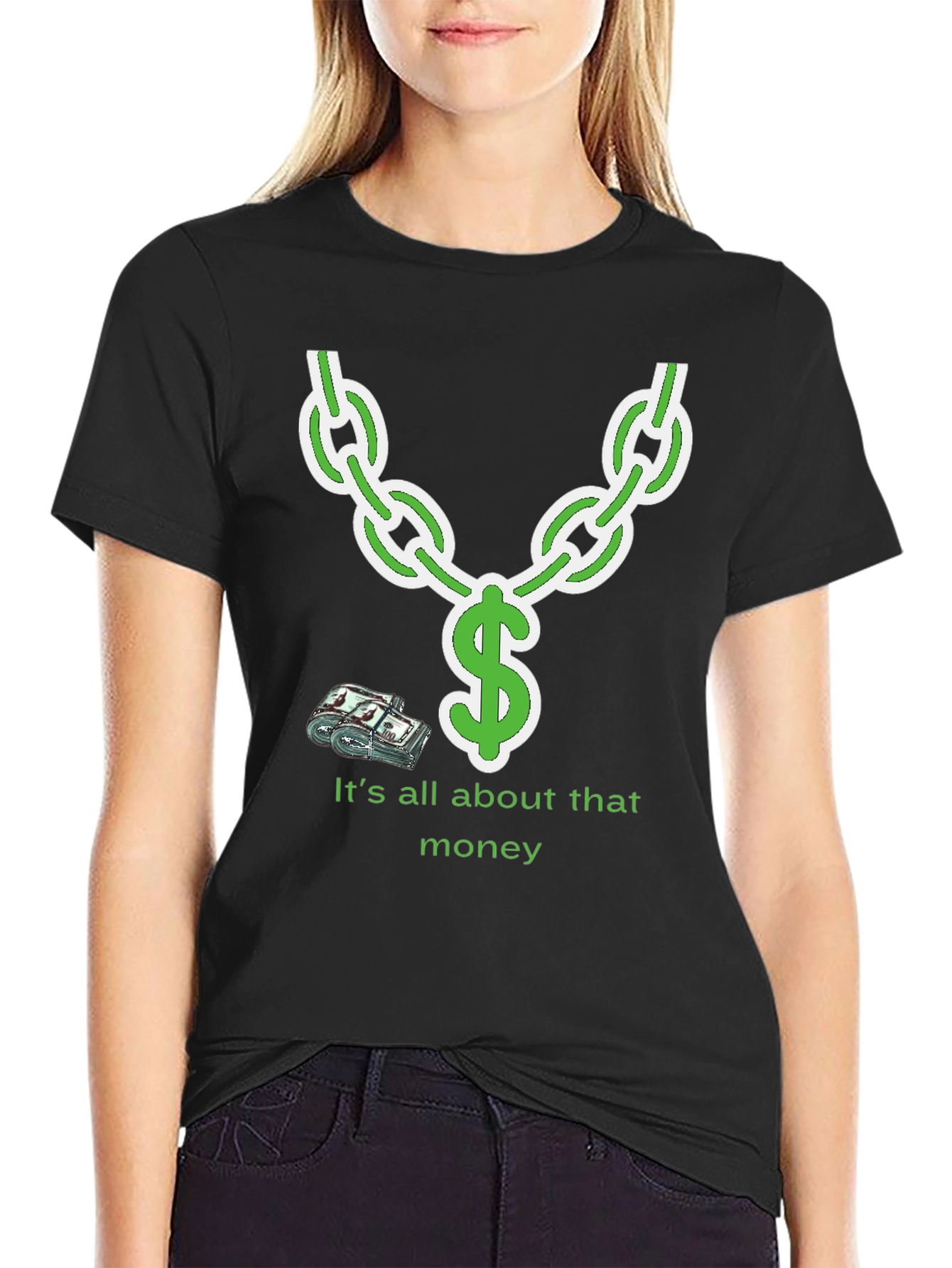 Its All About That Money Chain Graphic T-Shirt