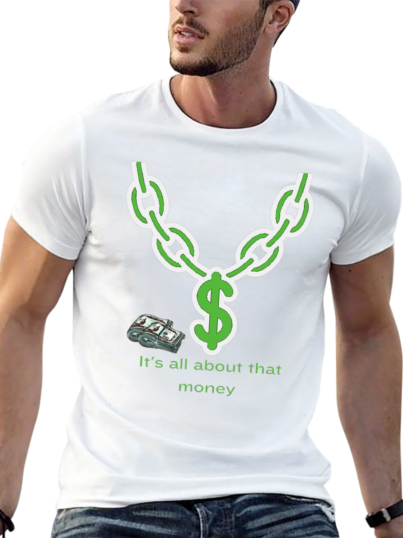 Its All About That Money Chain Graphic T-Shirt