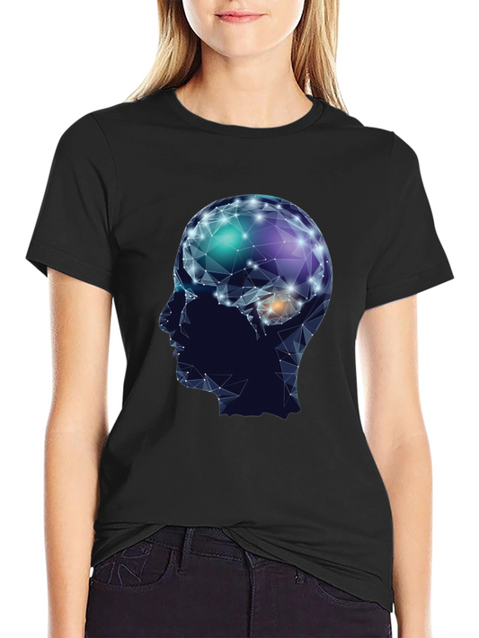 Brain Graphic Tee - Stylish & Thoughtful Design