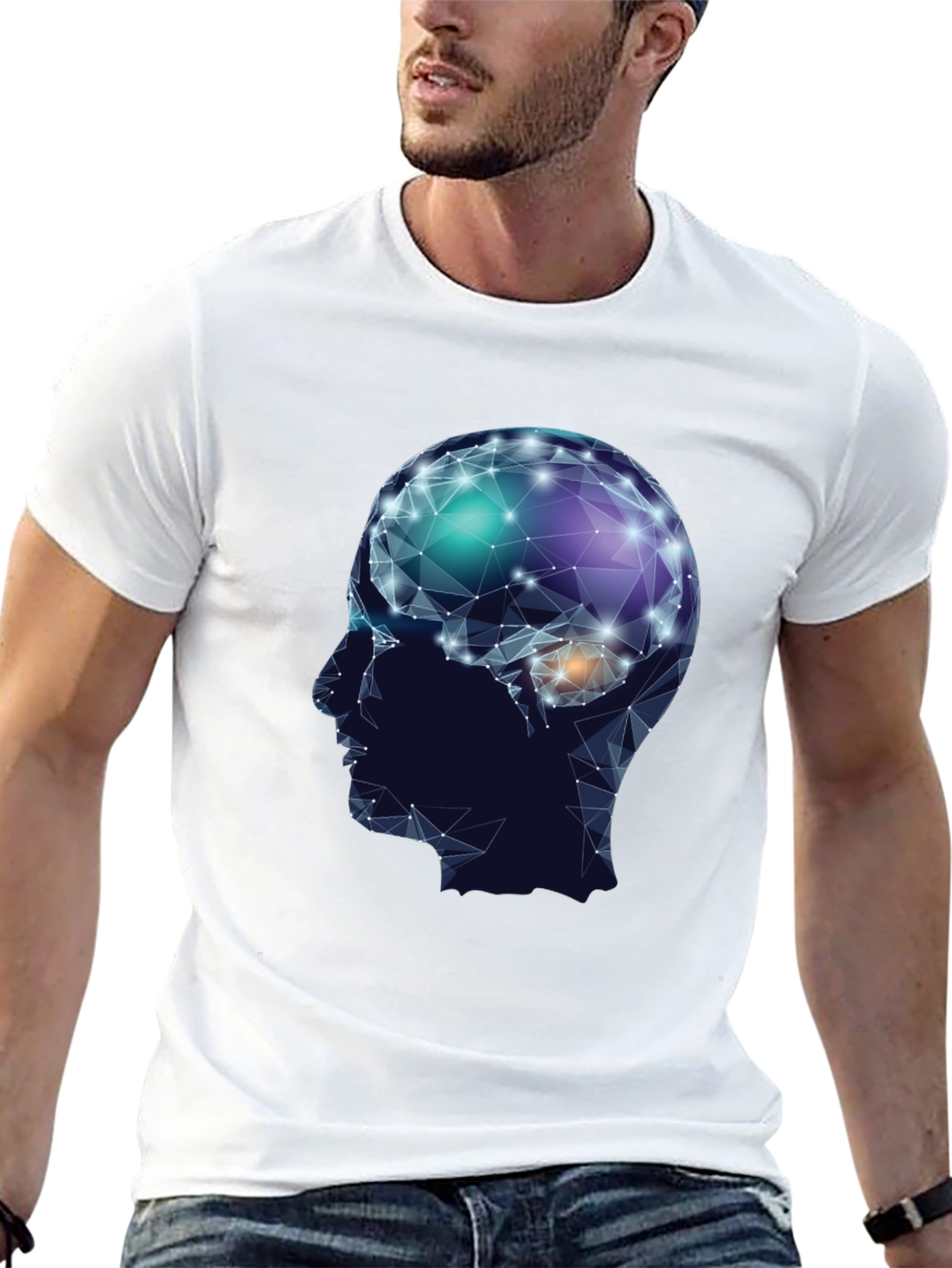Brain Graphic Tee - Stylish & Thoughtful Design