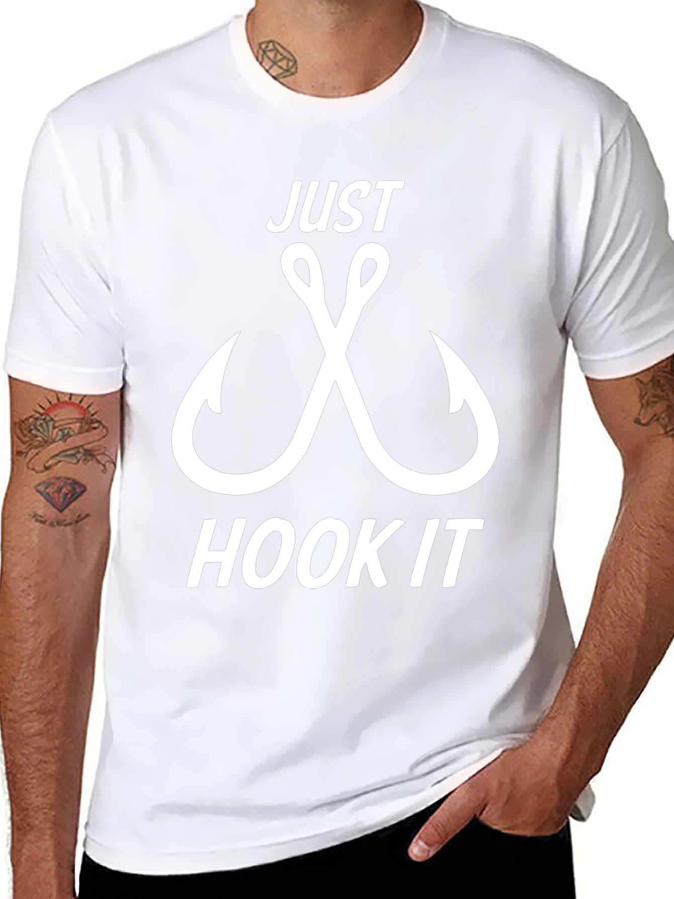Just Hook It Graphic T-Shirt - Fishing Tee