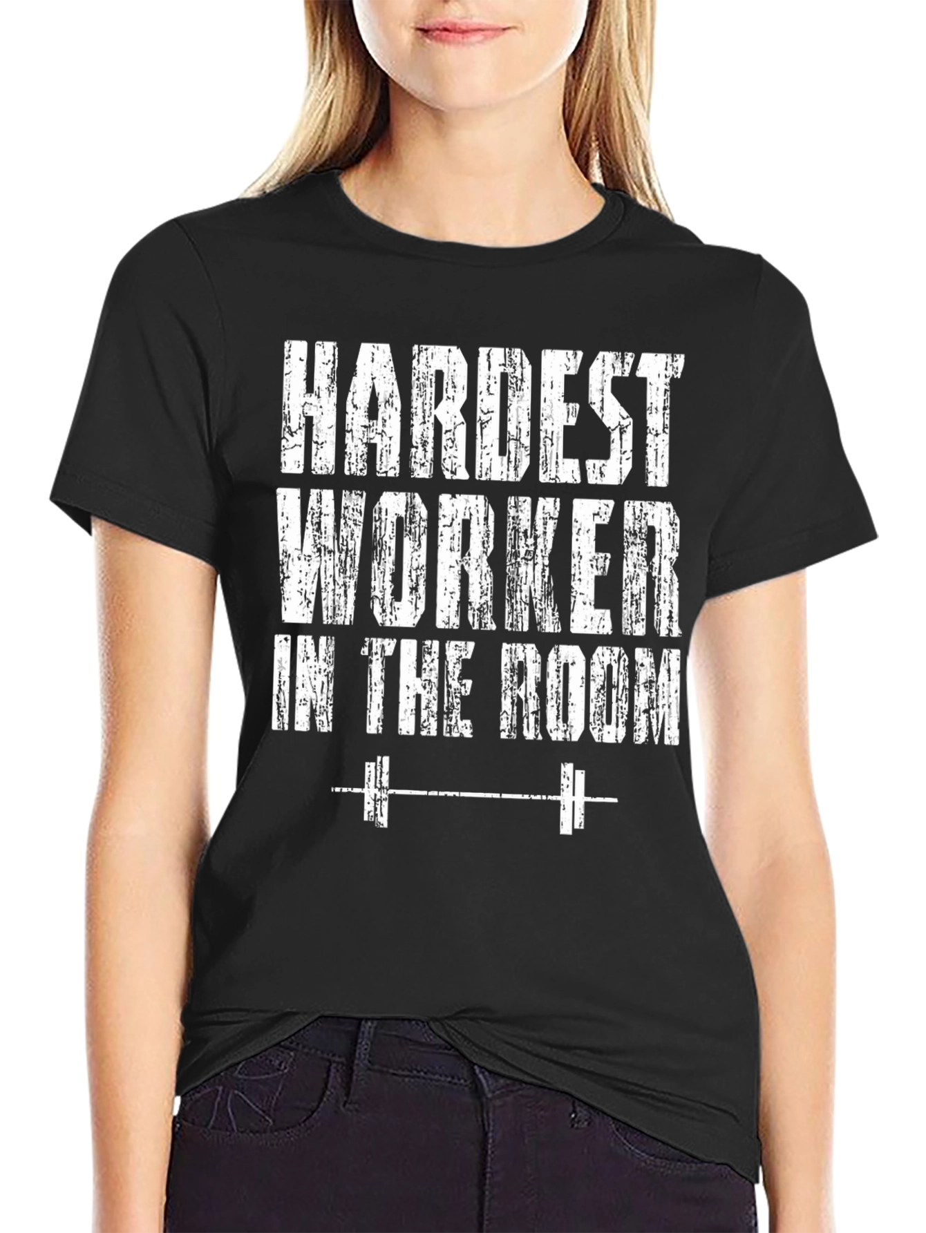 Hardest Worker Gym T-Shirt - Black