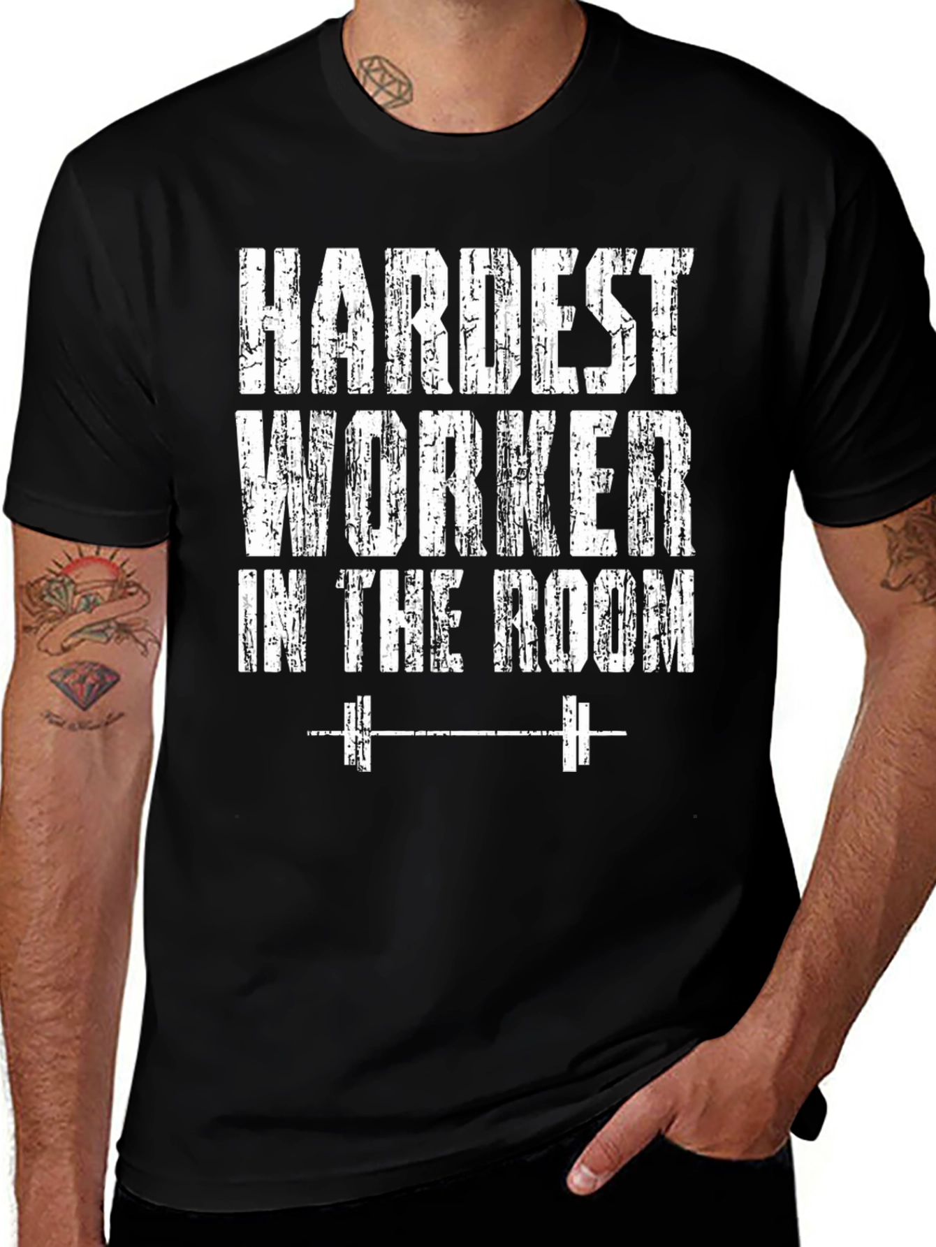 Hardest Worker Gym T-Shirt - Black