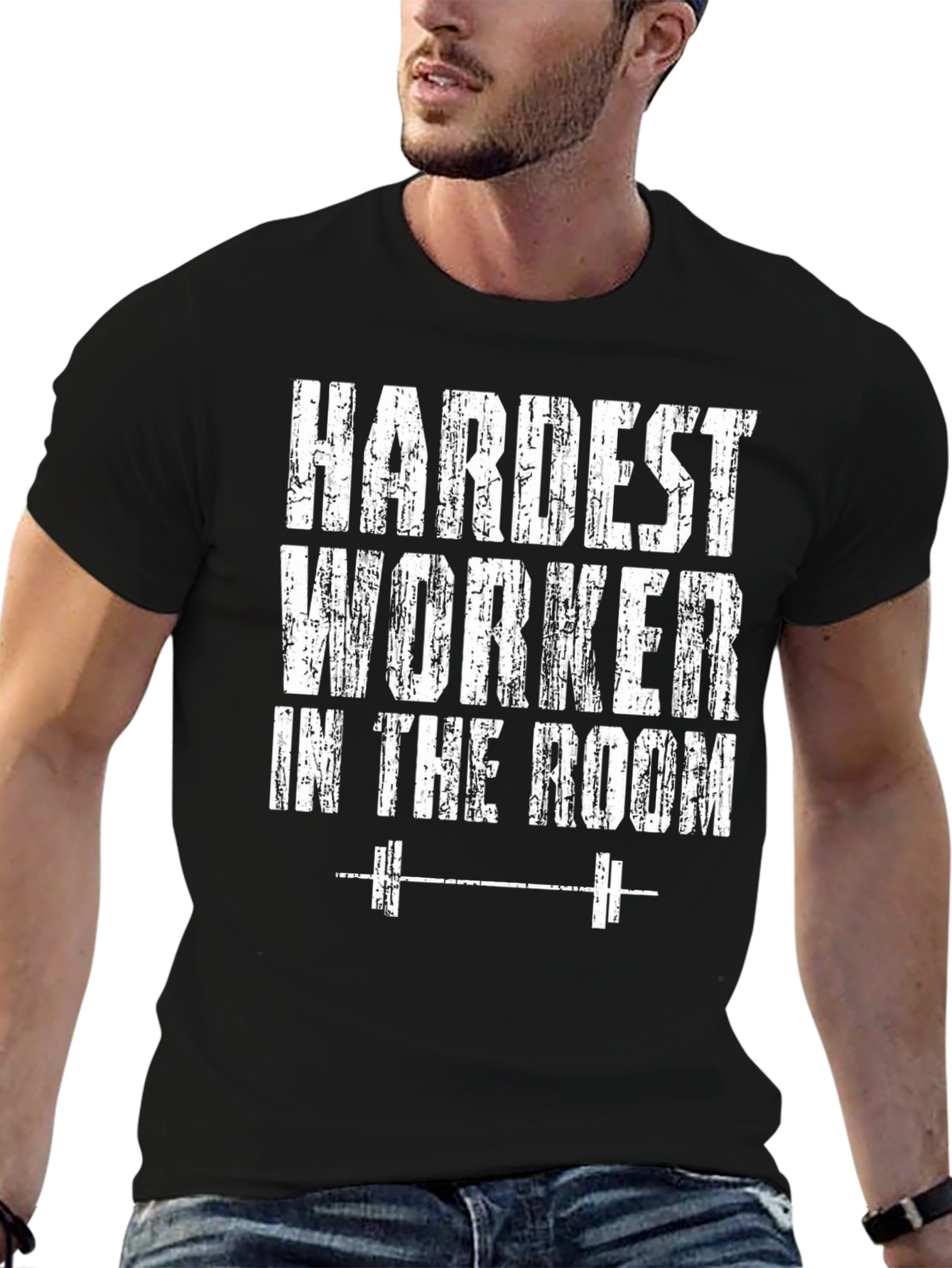 Hardest Worker Gym T-Shirt - Black