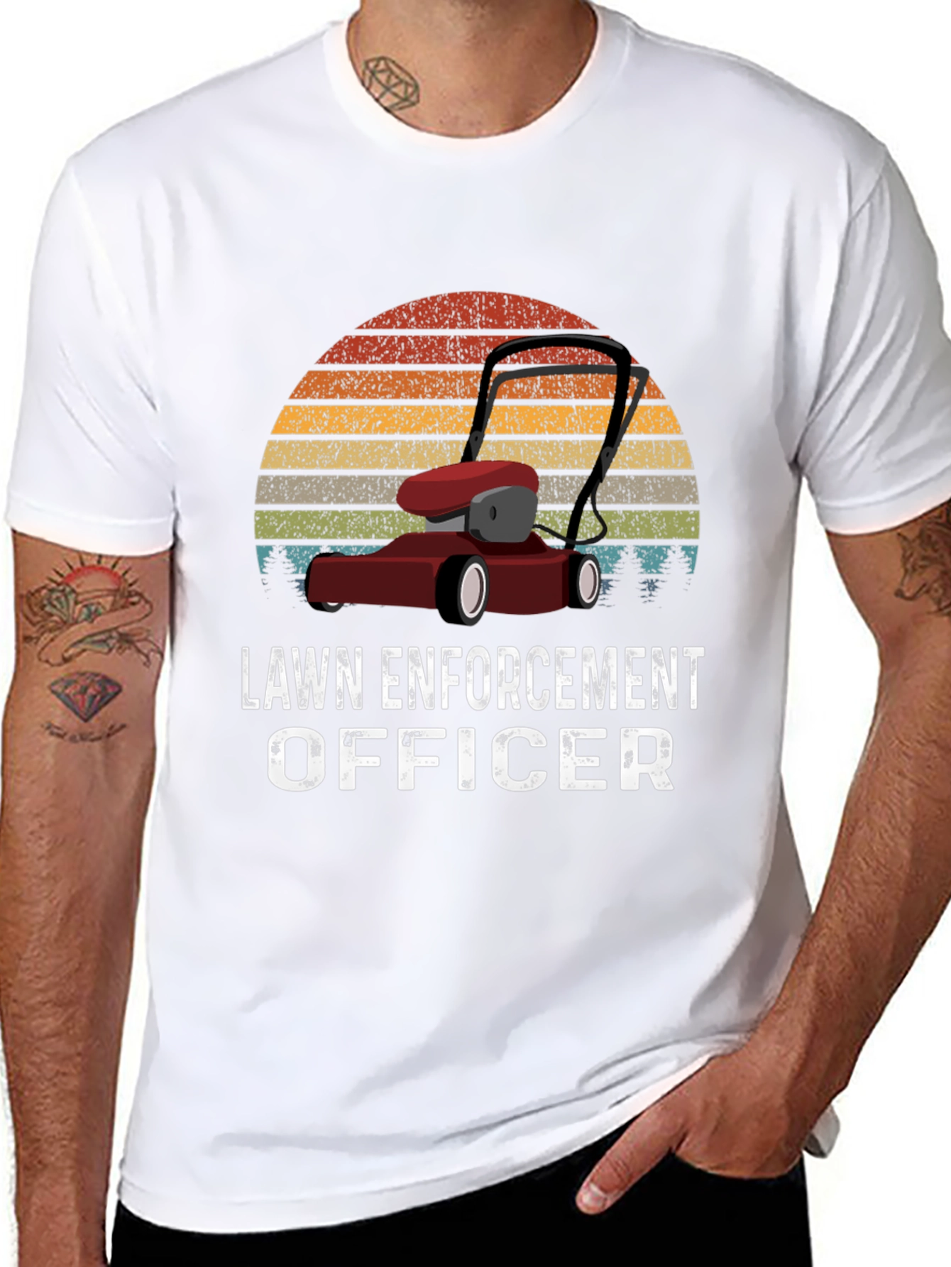 Lawn Enforcement Officer Graphic Tee