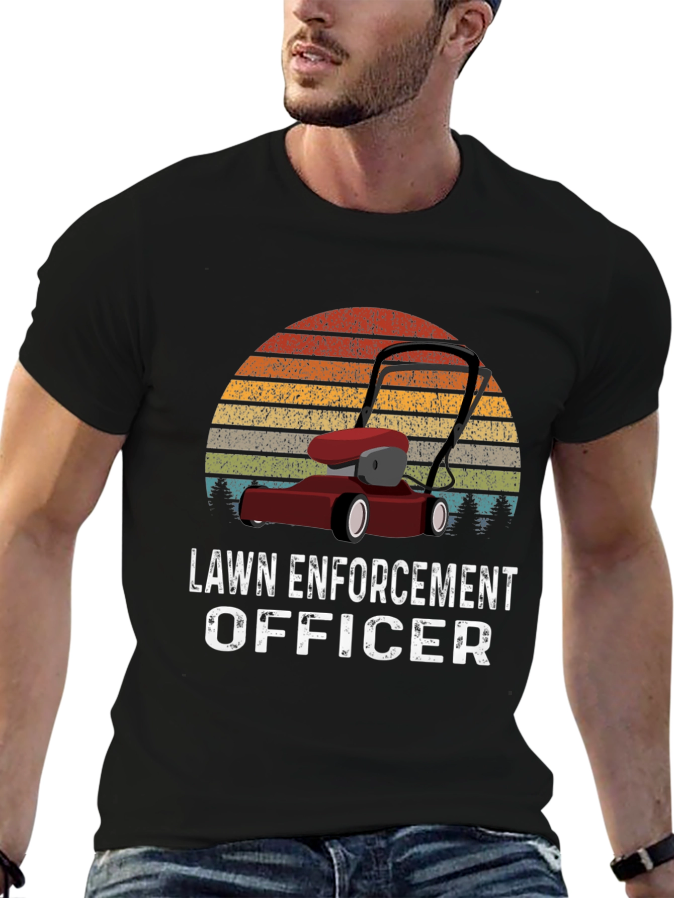 Lawn Enforcement Officer Graphic Tee
