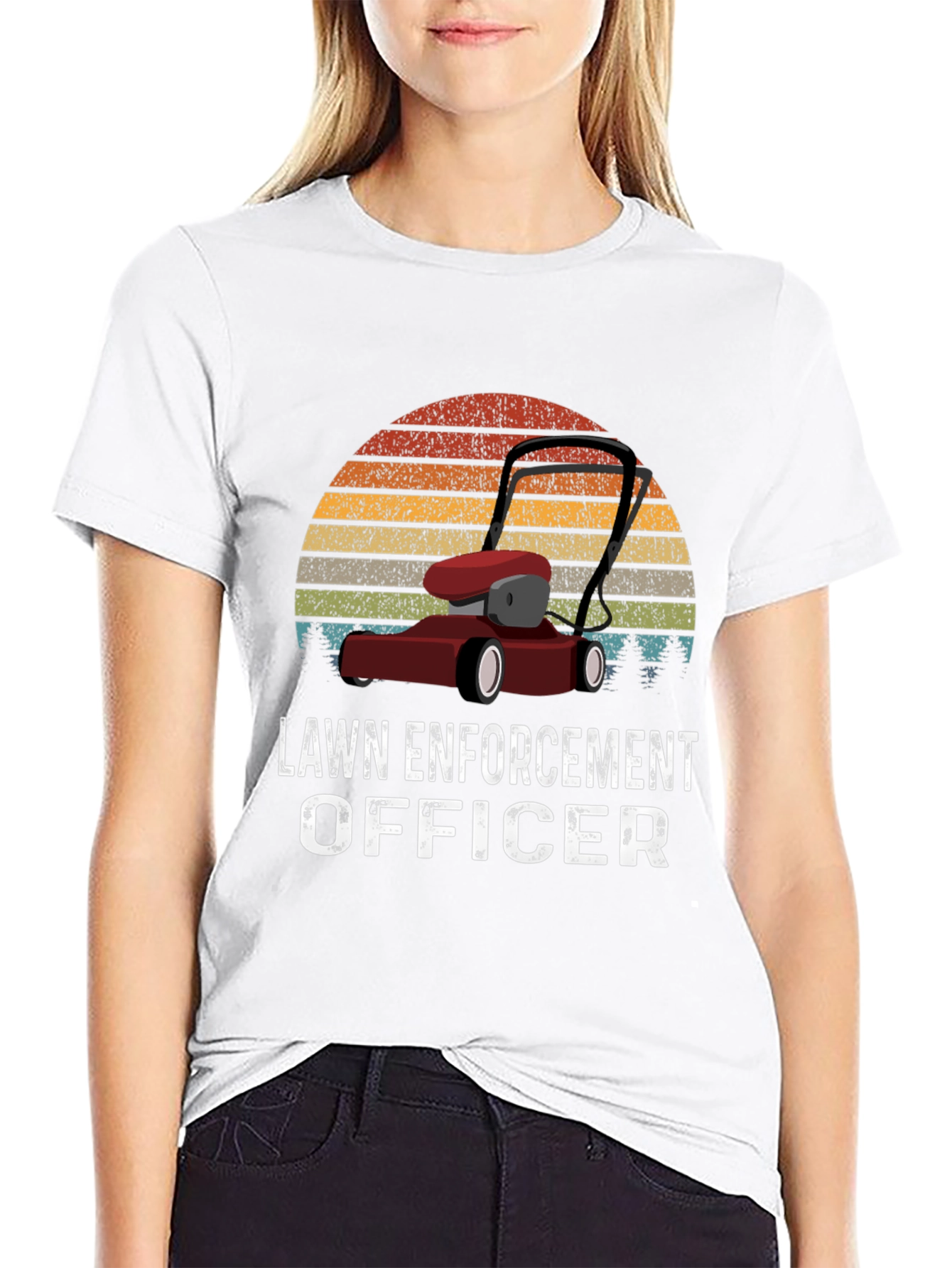 Lawn Enforcement Officer Graphic Tee