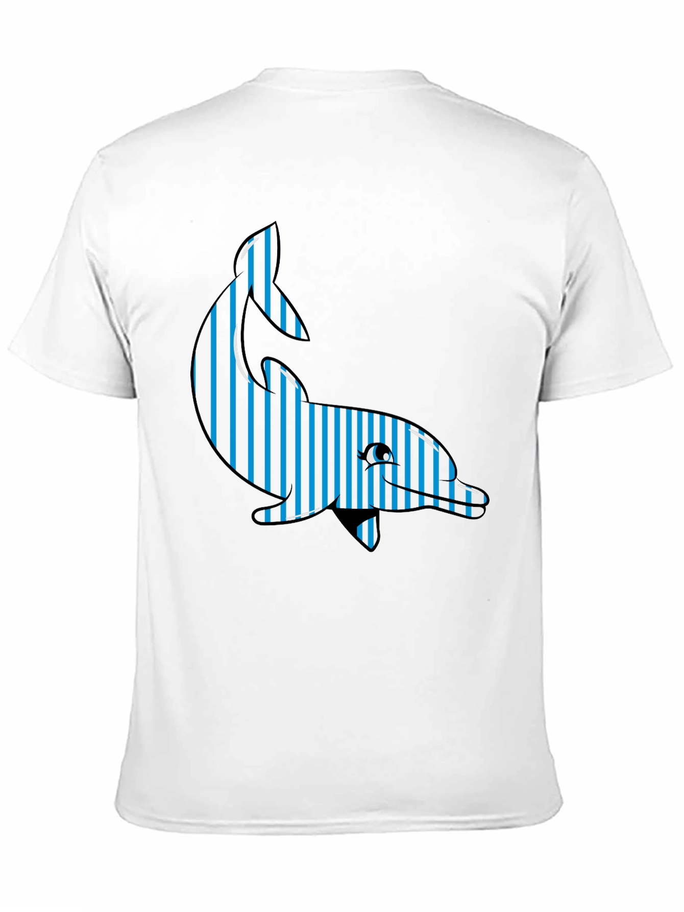 Striped Dolphin Graphic Tee