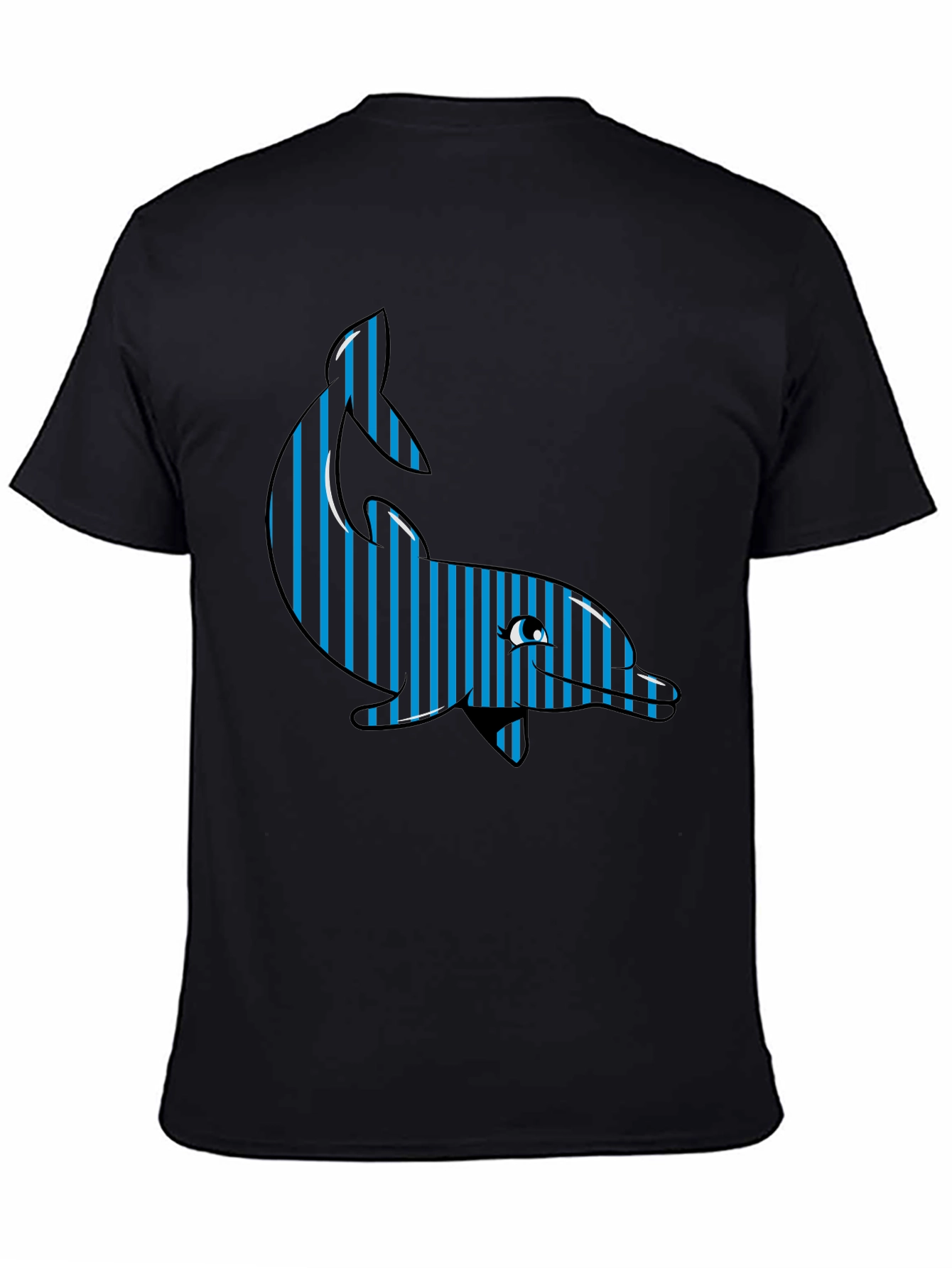Striped Dolphin Graphic Tee