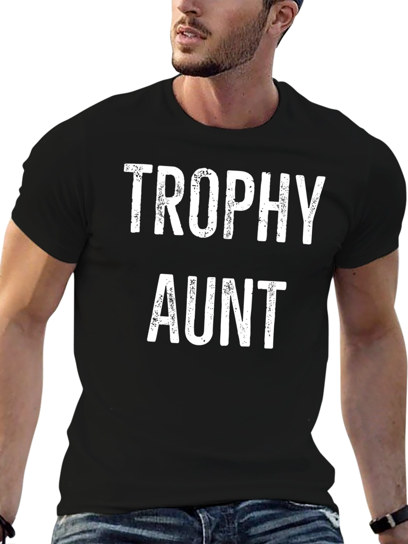Trophy Aunt Graphic Tee - Novelty Gift T-Shirt