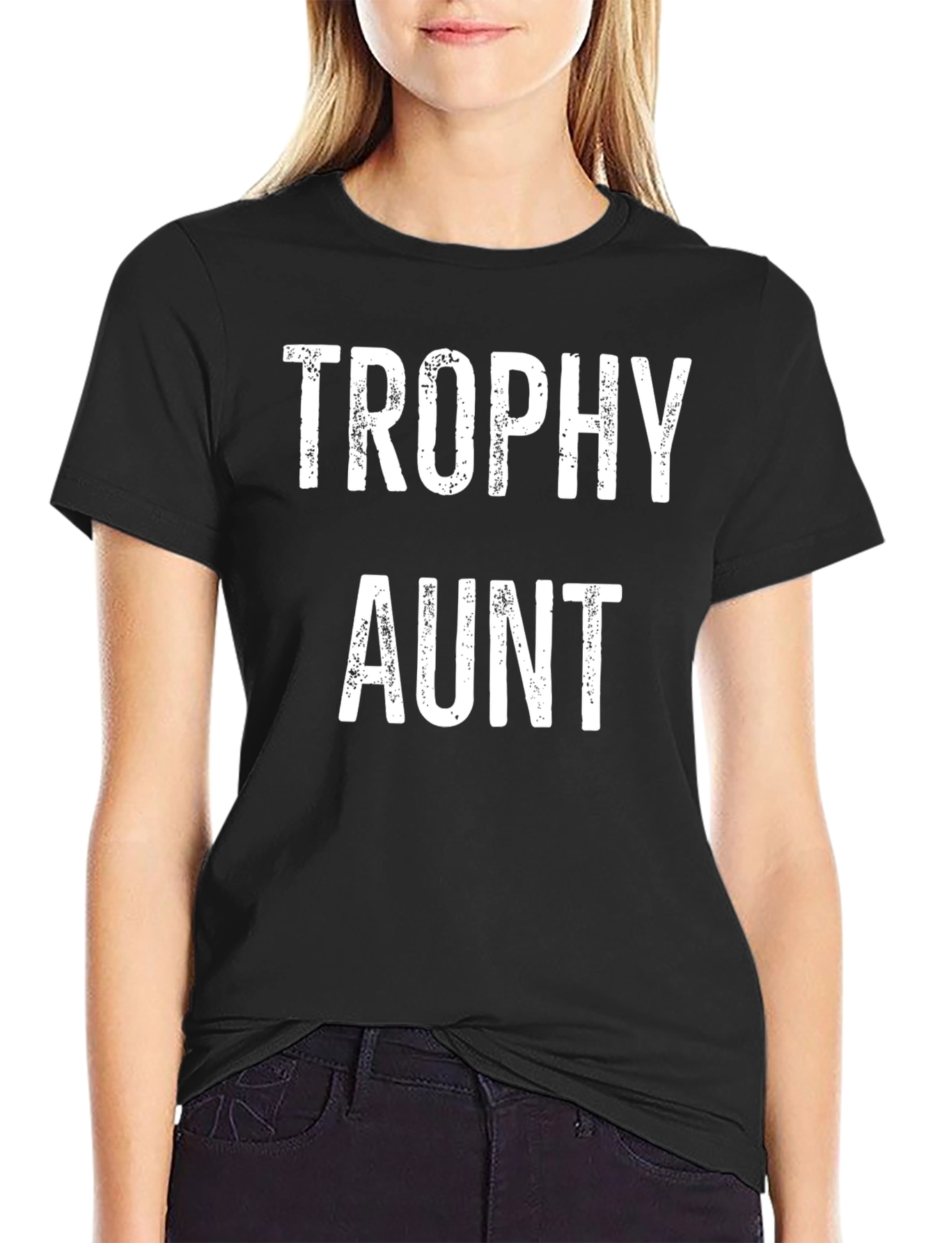 Trophy Aunt Graphic Tee - Novelty Gift T-Shirt