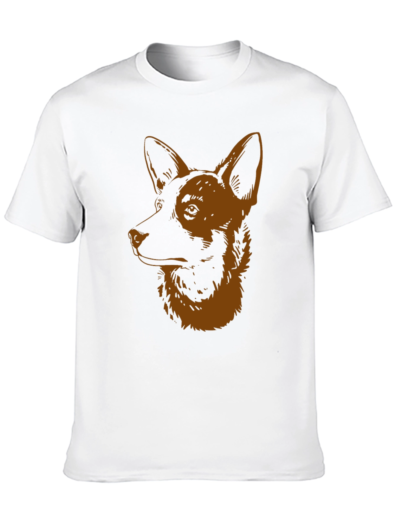 Dog Graphic Tee - Black Cotton Shirt