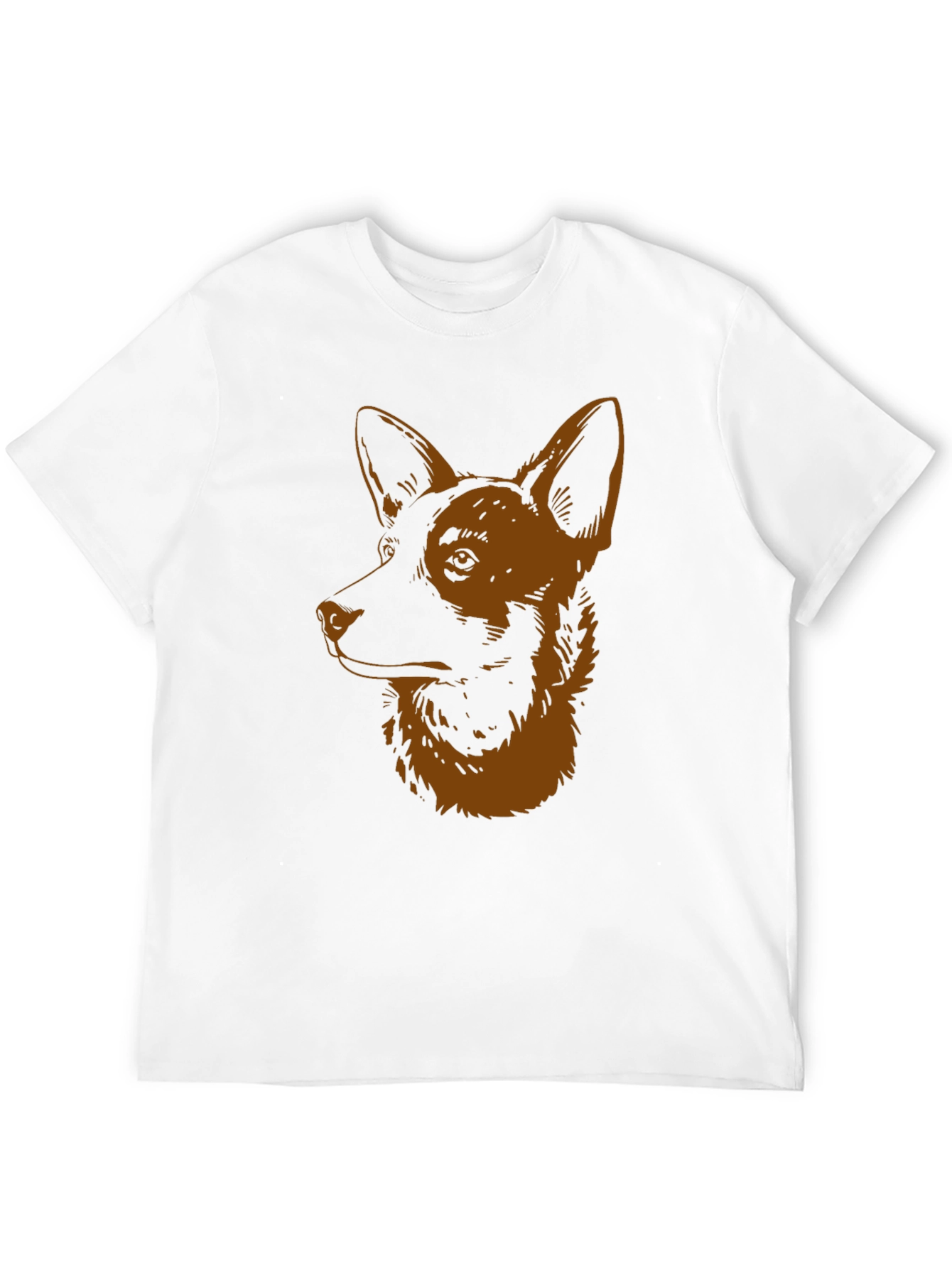 Dog Graphic Tee - Black Cotton Shirt
