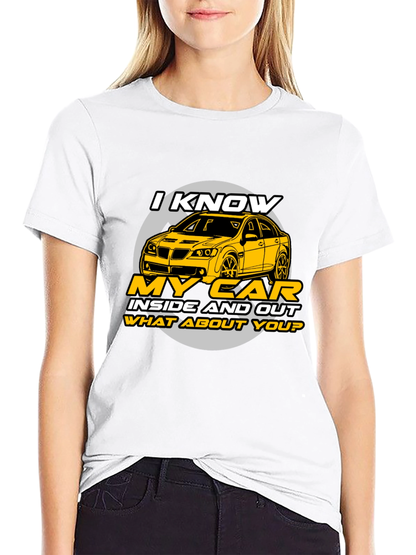 I Know My Car T-Shirt - Black Graphic Tee
