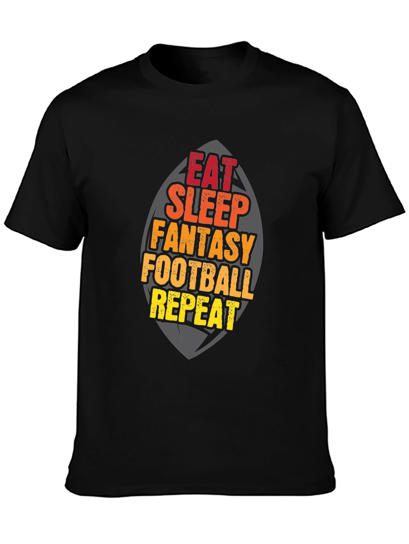 Eat Sleep Fantasy Football Repeat T-Shirt