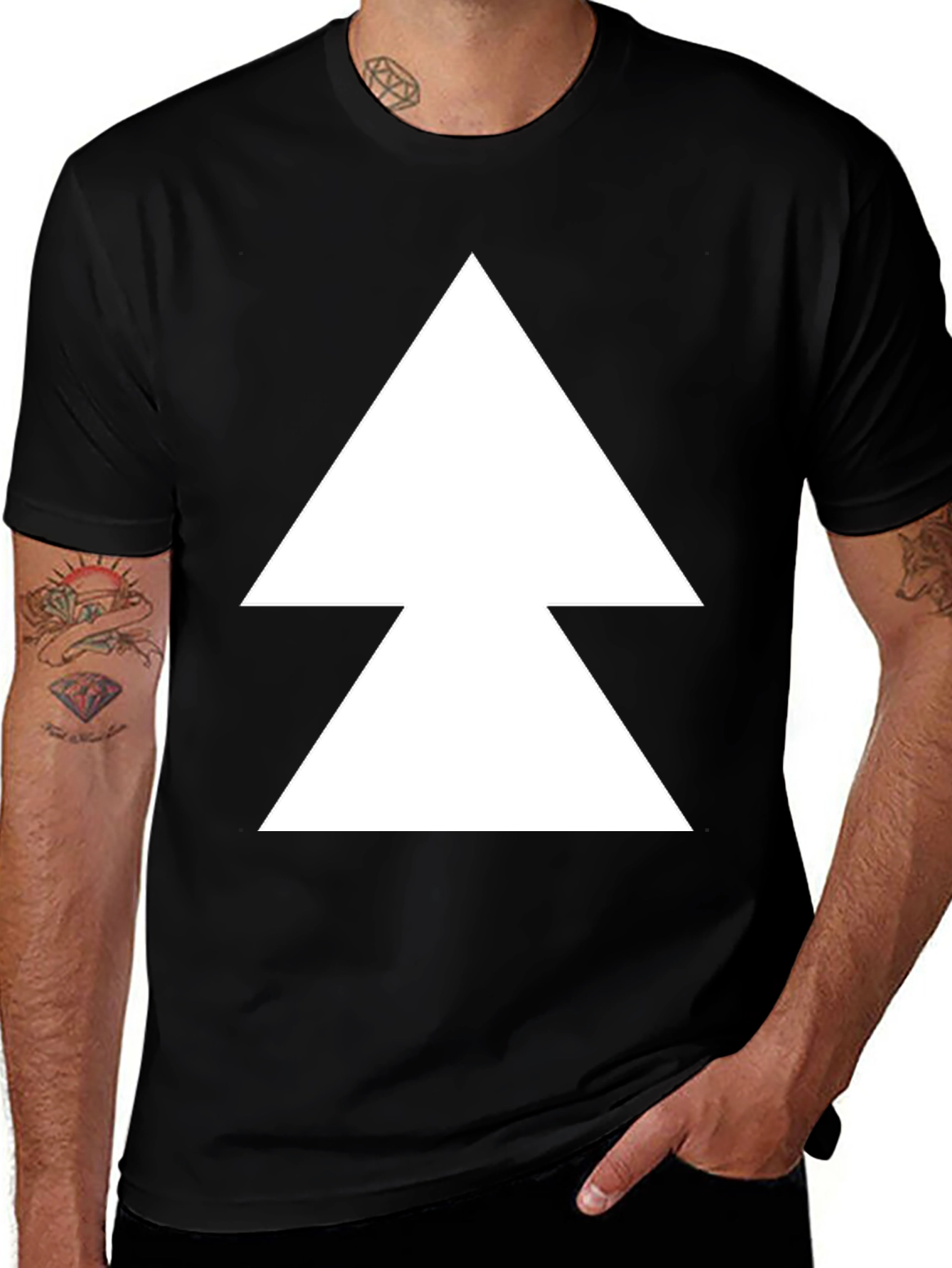 Geometric Arrow Tee