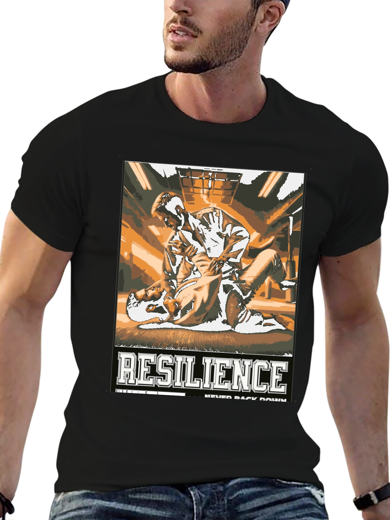 Resilience Jiu Jitsu T-Shirt - Never Back Down