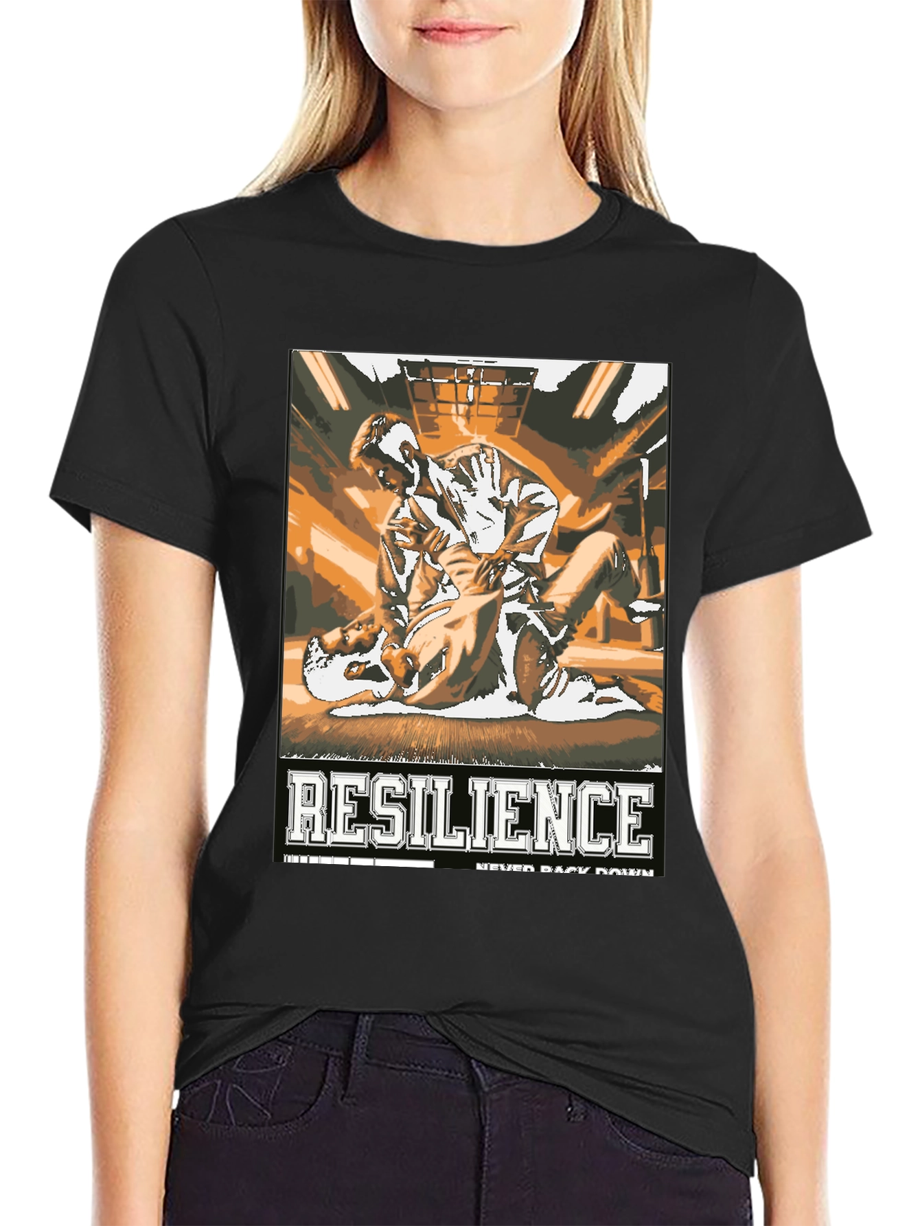 Resilience Jiu Jitsu T-Shirt - Never Back Down