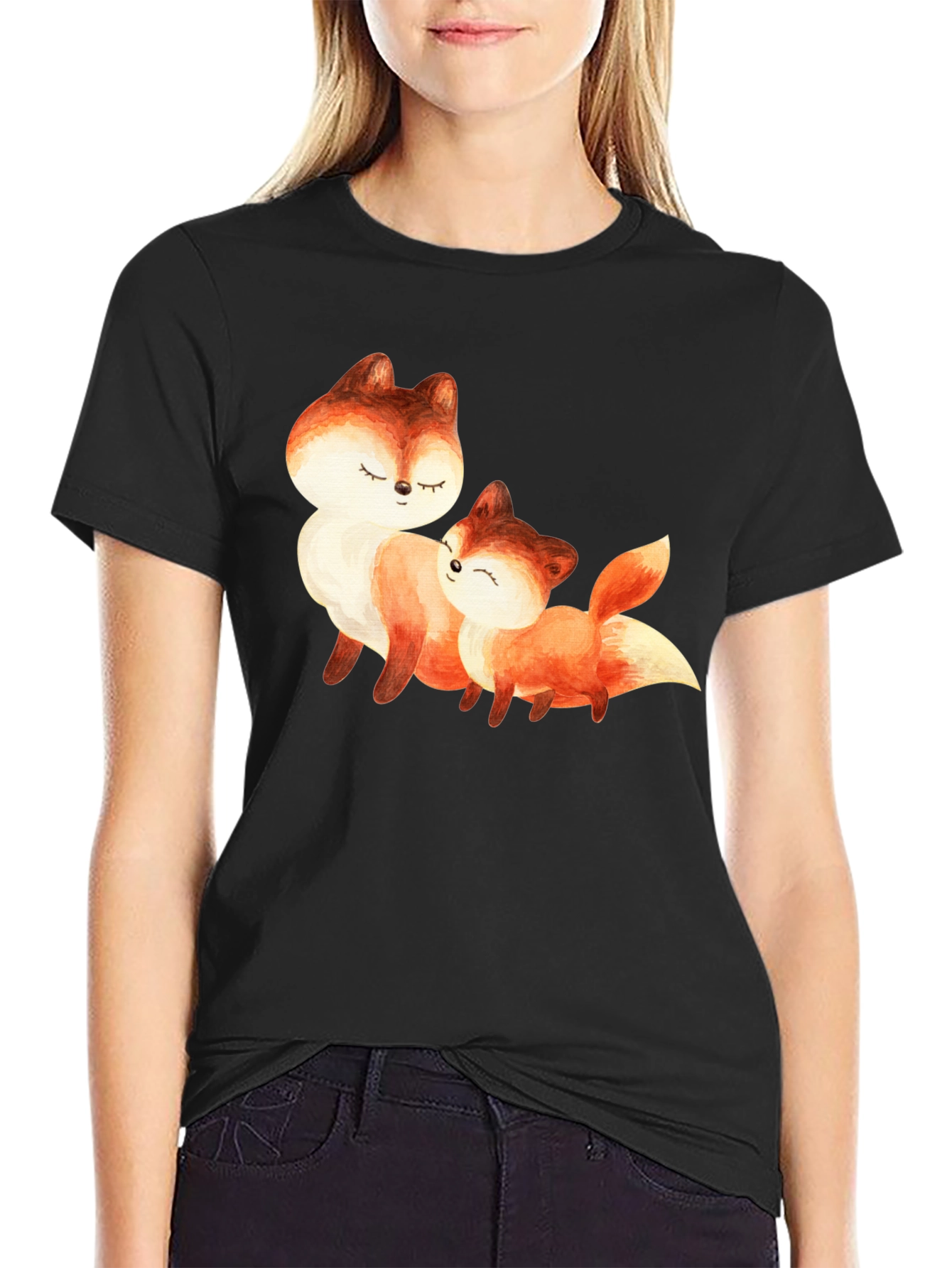 Fox Love Black T-Shirt