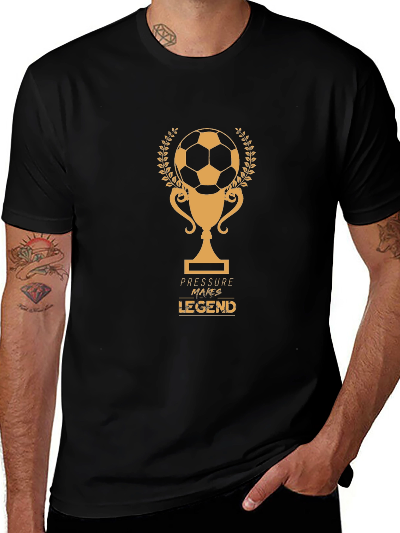 Pressure Makes Legend Soccer T-Shirt