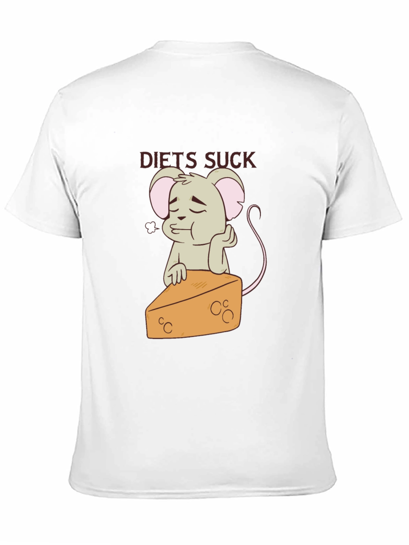 Diets Suck T-Shirt - Mouse & Cheese Graphic Tee