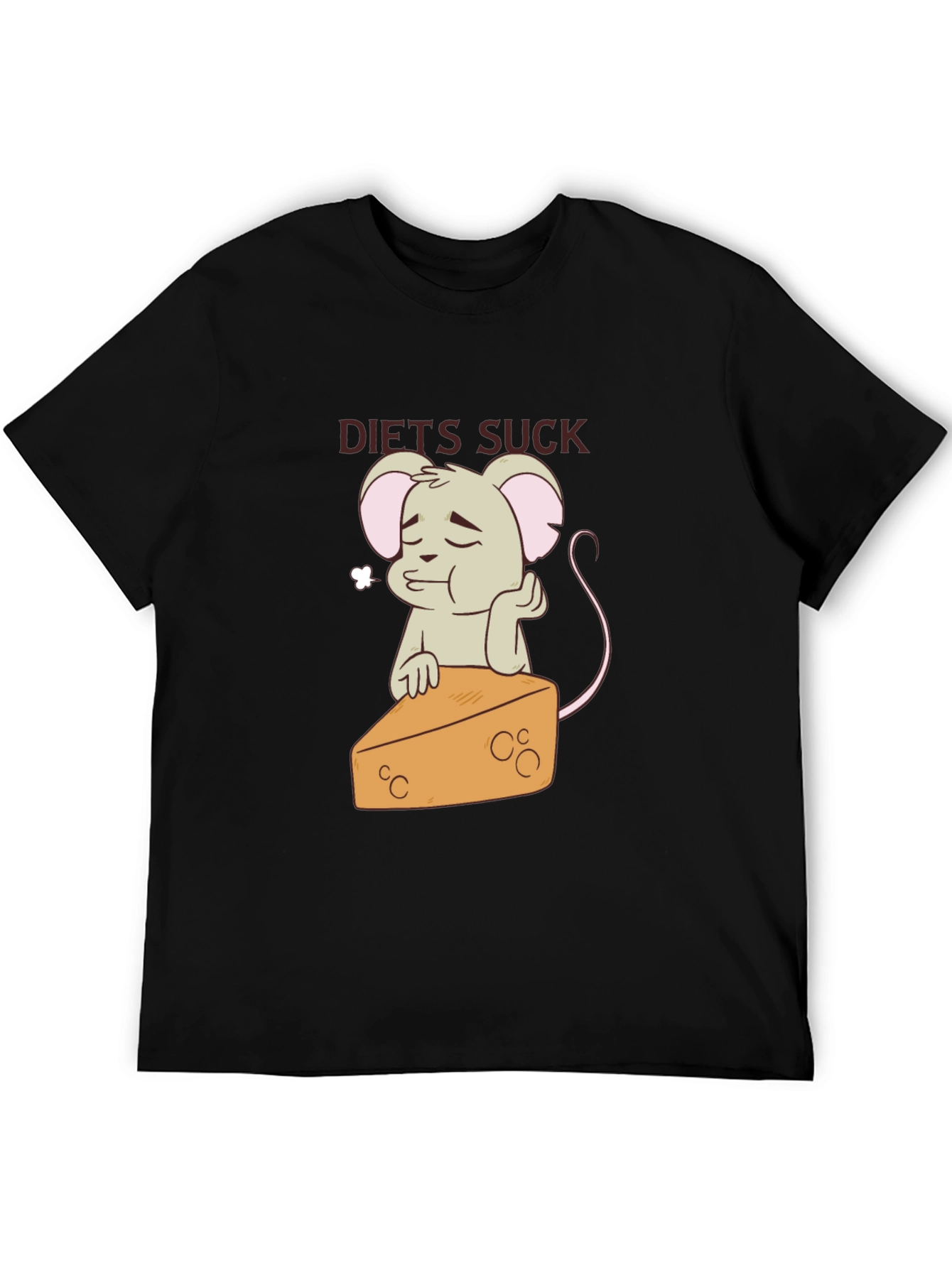 Diets Suck T-Shirt - Mouse & Cheese Graphic Tee