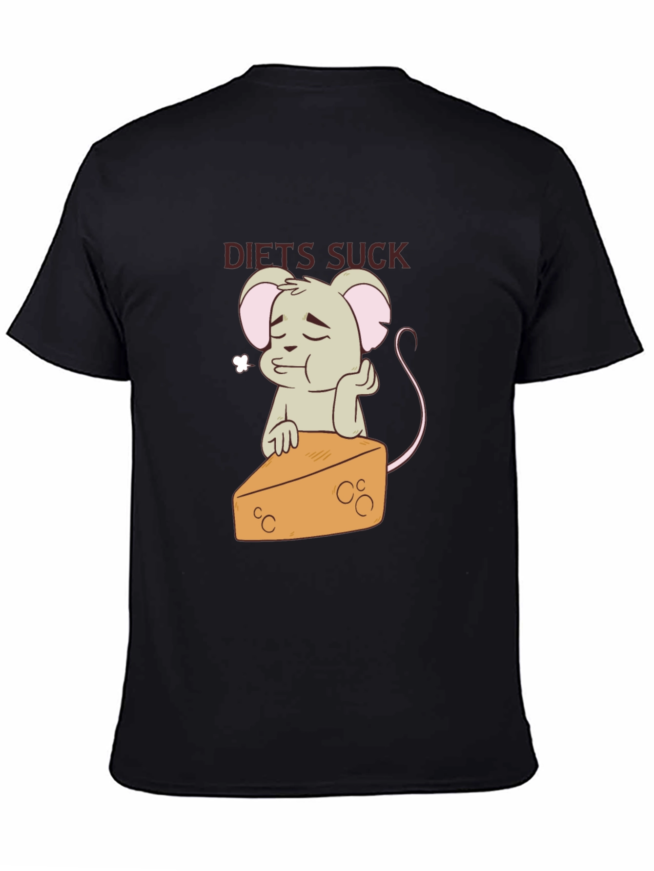 Diets Suck T-Shirt - Mouse & Cheese Graphic Tee
