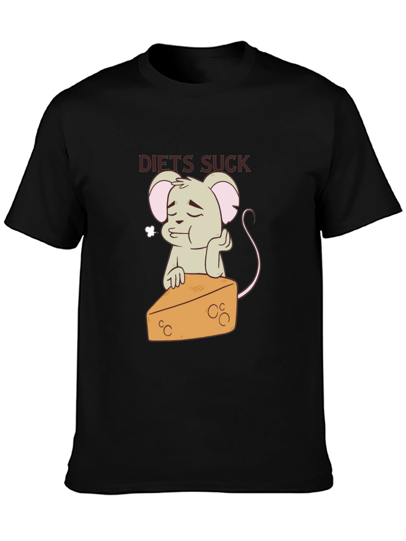 Diets Suck T-Shirt - Mouse & Cheese Graphic Tee