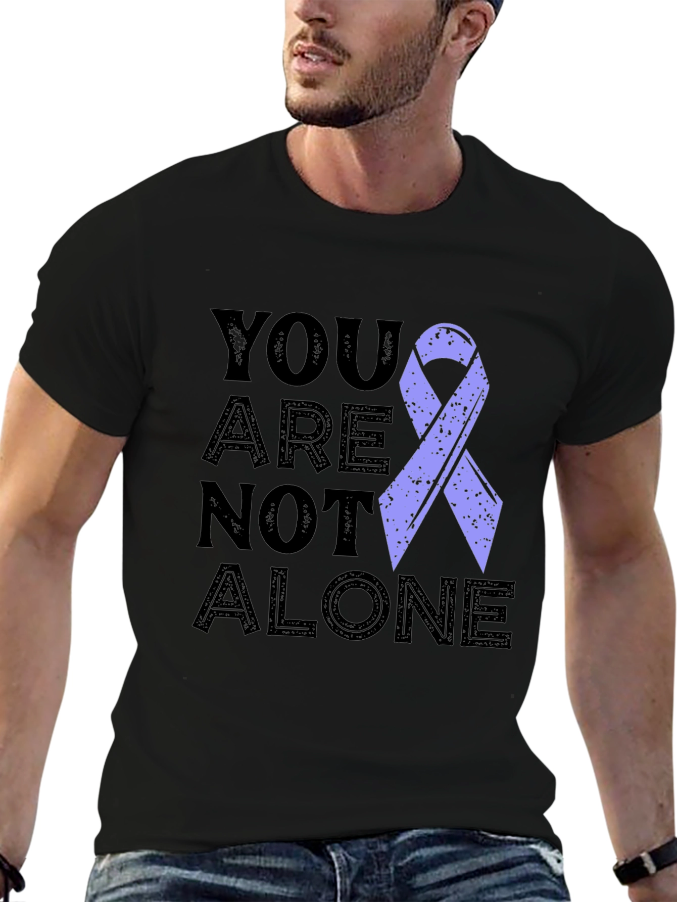 You Are Not Alone Awareness Ribbon T-Shirt