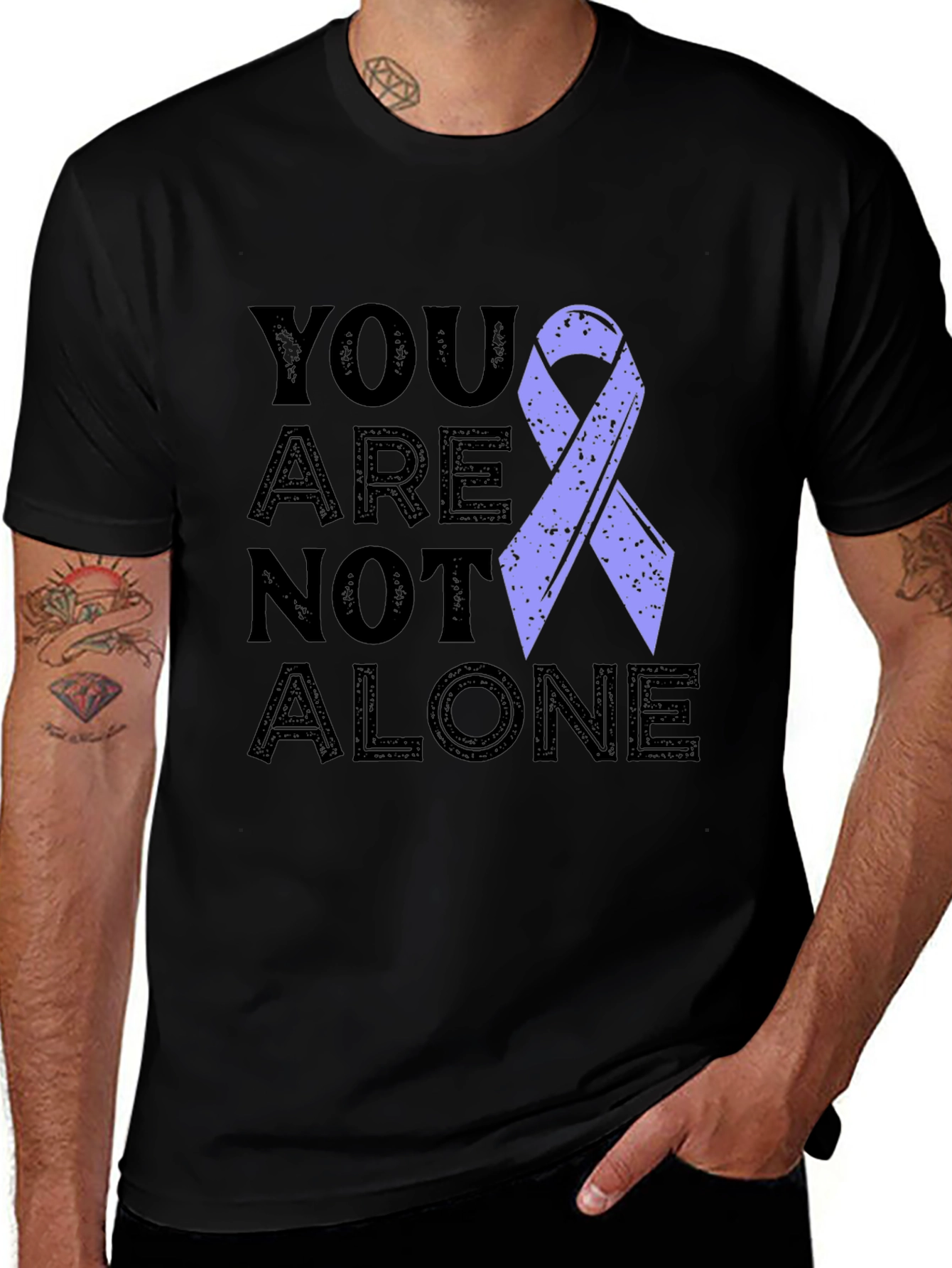 You Are Not Alone Awareness Ribbon T-Shirt