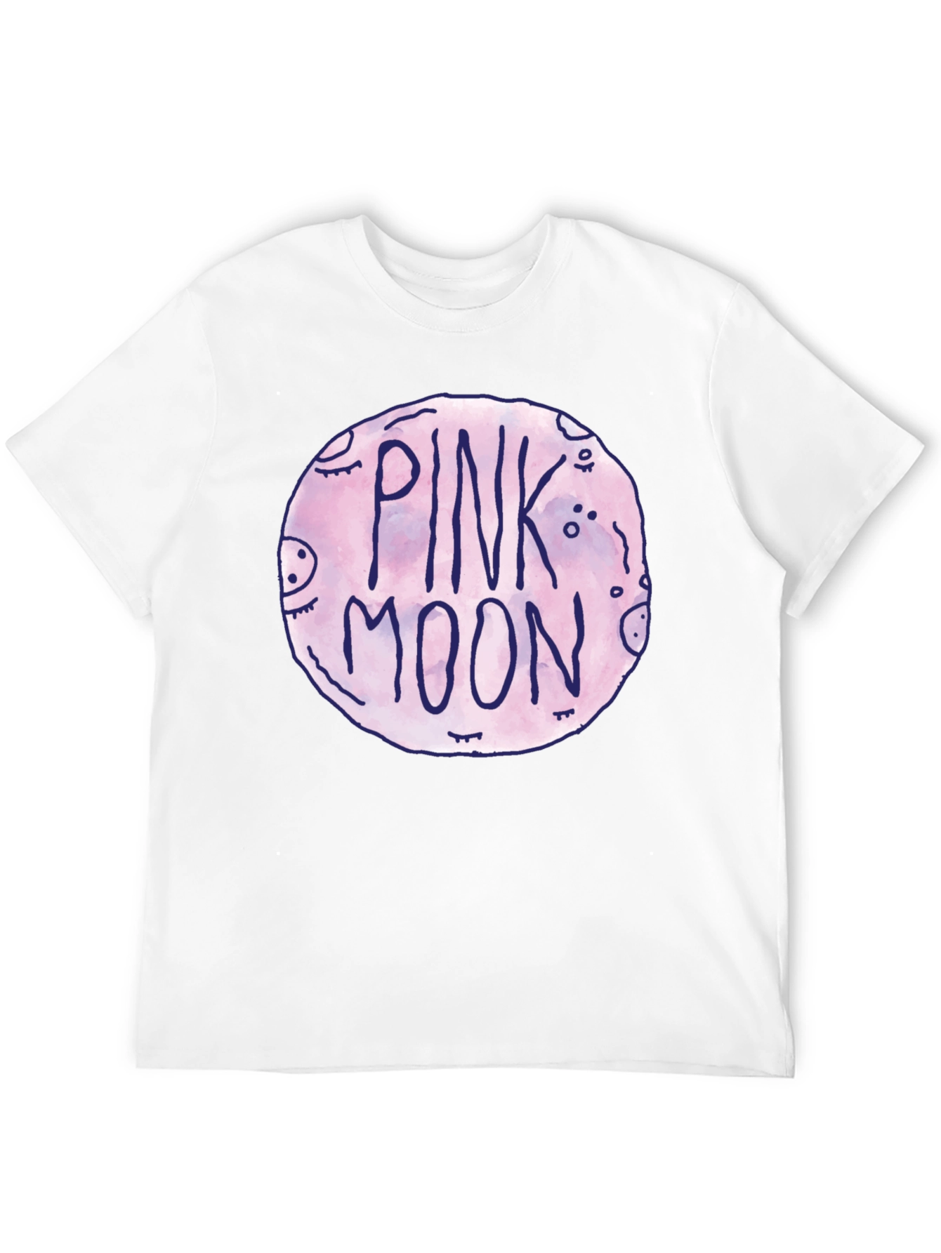 Pink Moon Graphic Tee - Unisex Black T-Shirt
