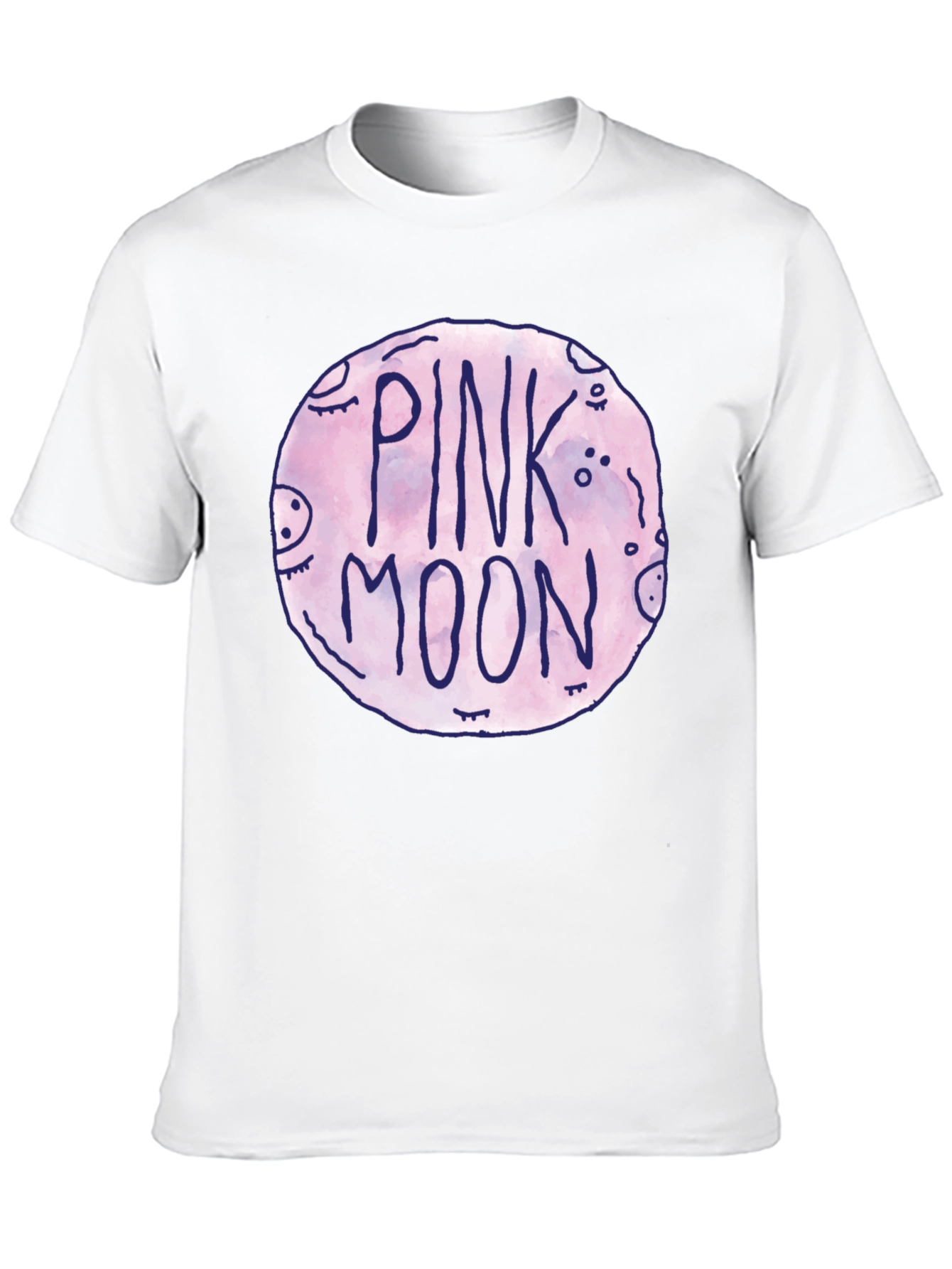 Pink Moon Graphic Tee - Unisex Black T-Shirt