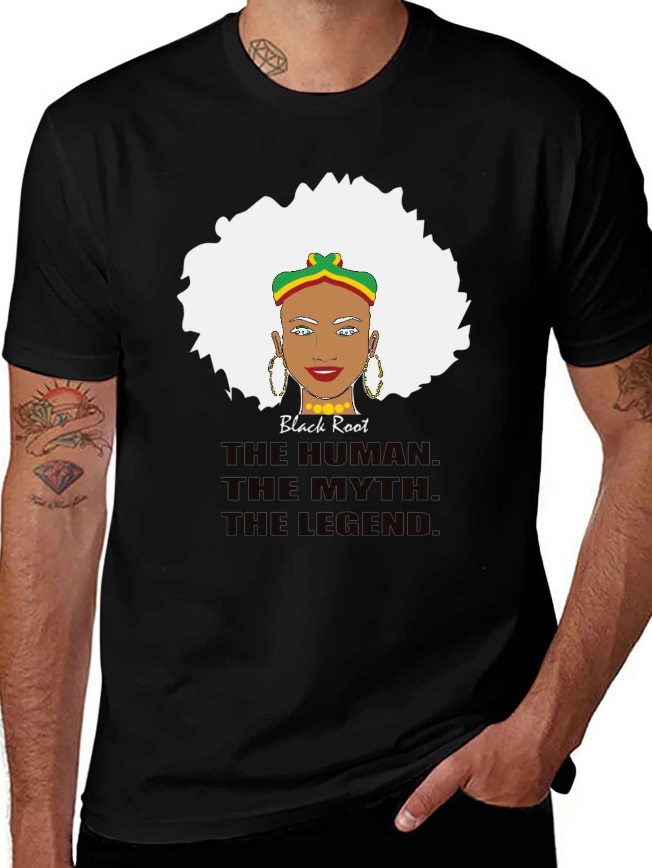 Black Root Legend T-Shirt - Unisex Graphic Tee