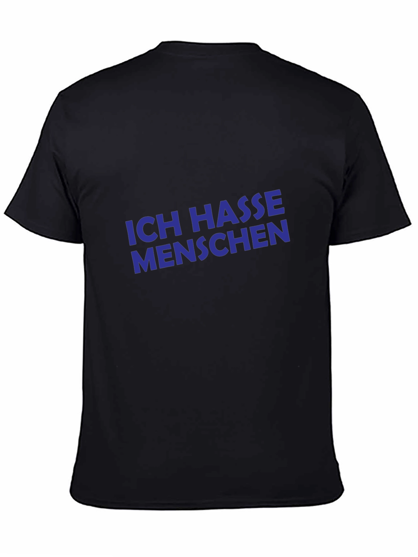 Ich Hasse Menschen T-Shirt - Black Novelty Tee