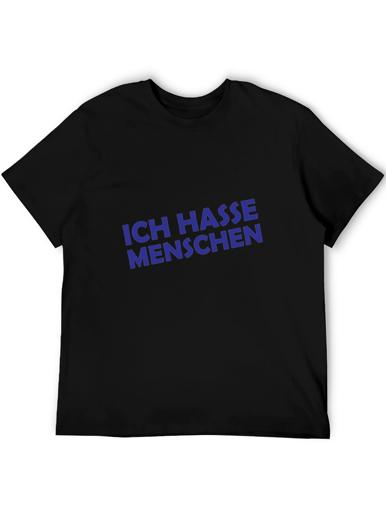 Ich Hasse Menschen T-Shirt - Black Novelty Tee