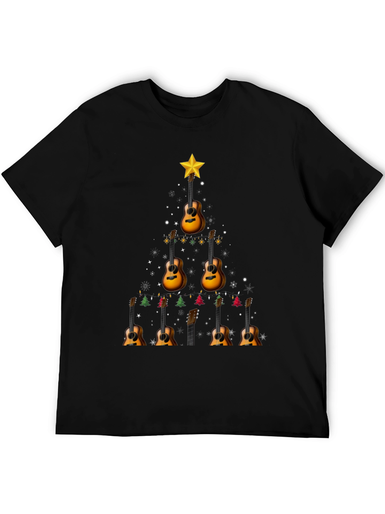 Guitar Christmas Tree T-Shirt