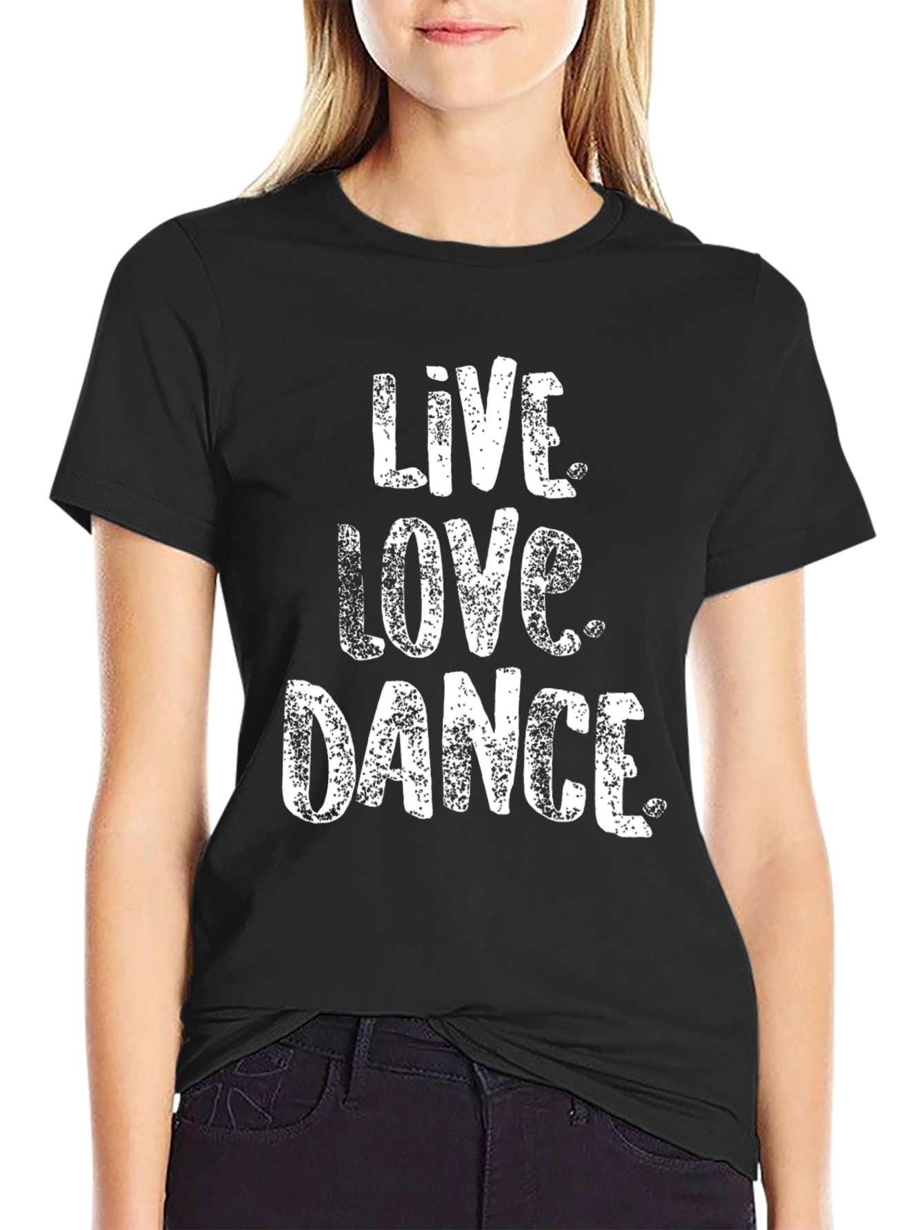 Live Love Dance Graphic Tee - Black T-Shirt